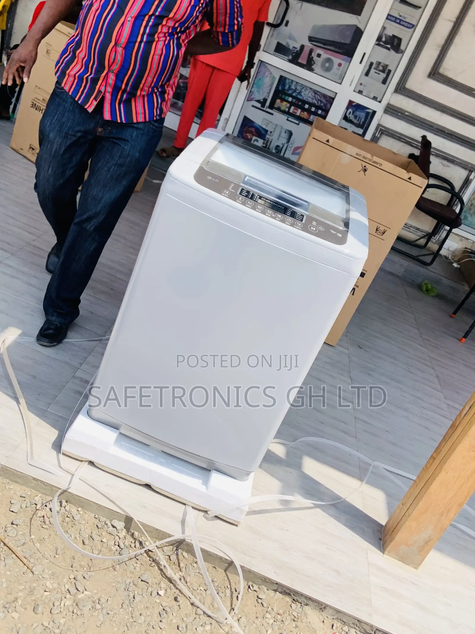 Powerful Fully Automatic LG 13kg Gray Topload Washer