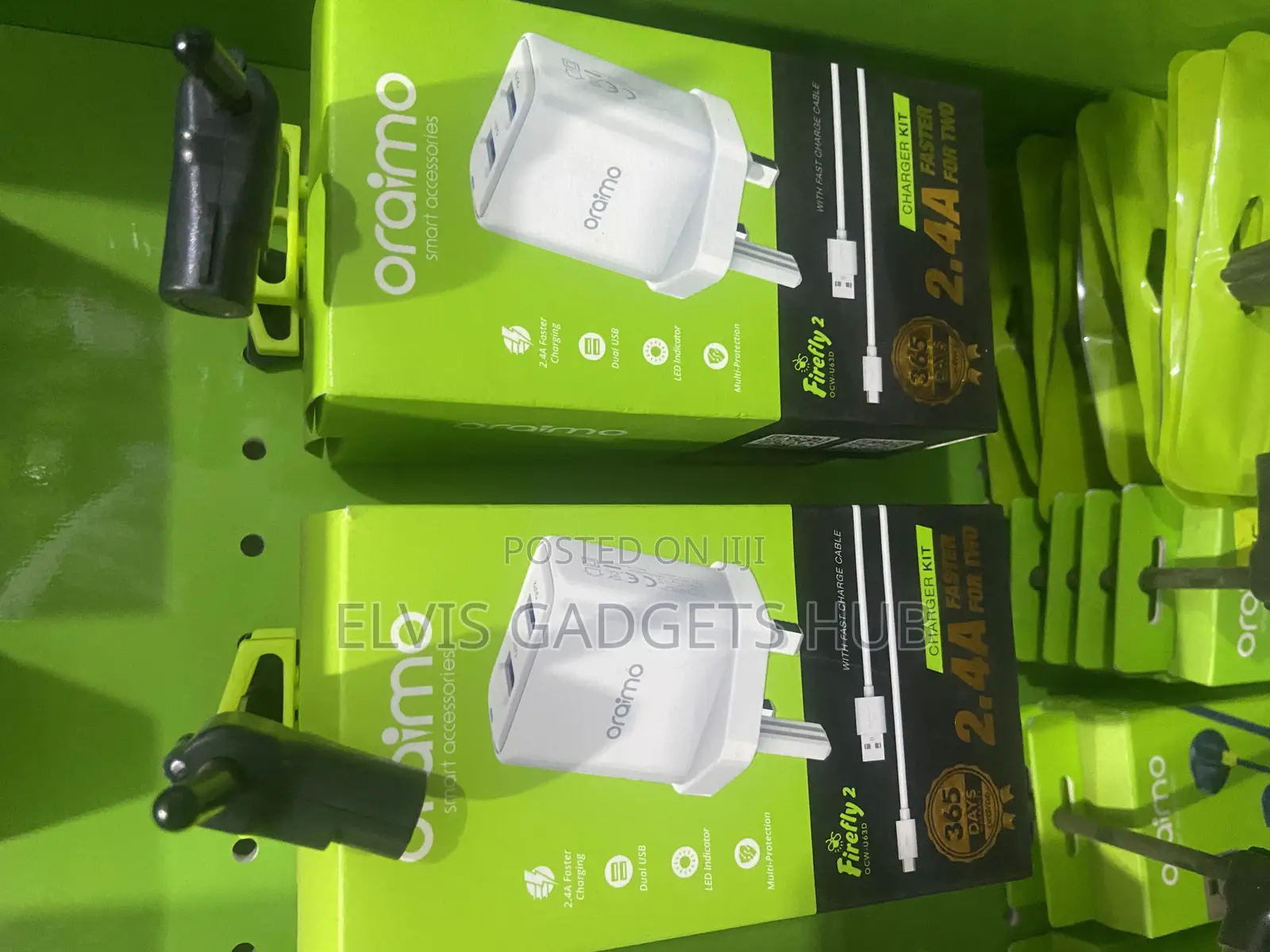 Oraimo 2.4A Dual USB Port Fast Charger