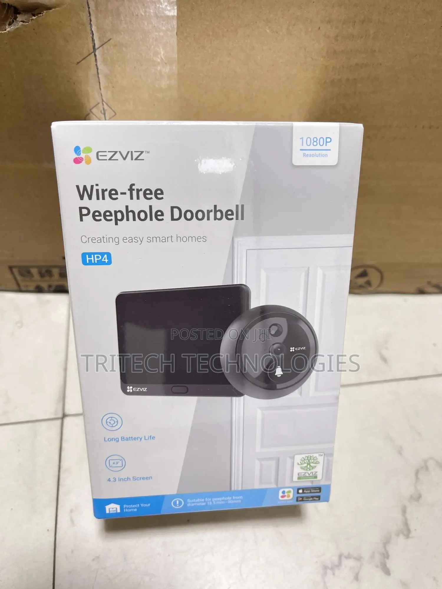 Ezviz Wireless Peephole Video Doorbell Hp4