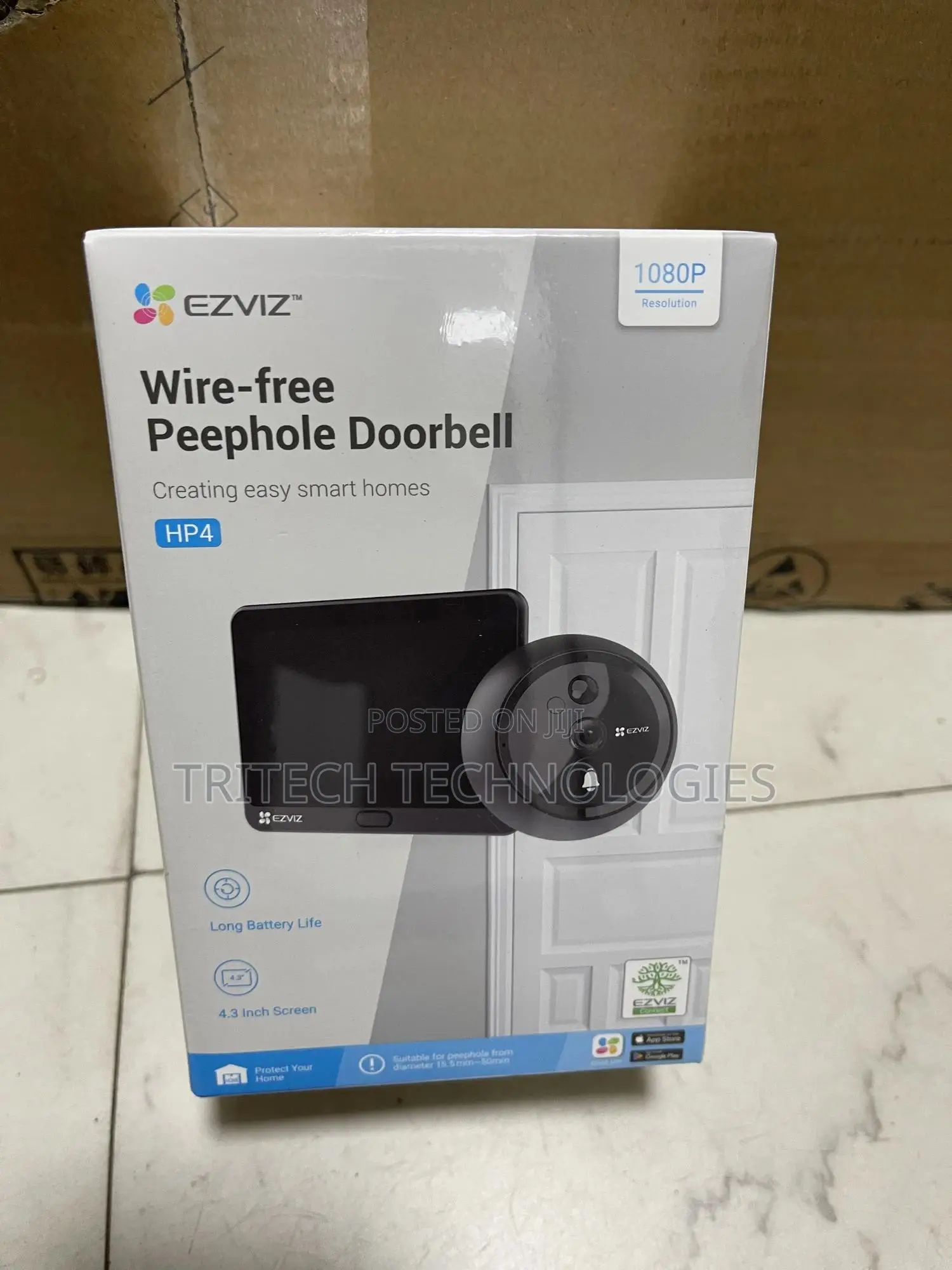 Ezviz Wireless Peephole Video Doorbell Hp4