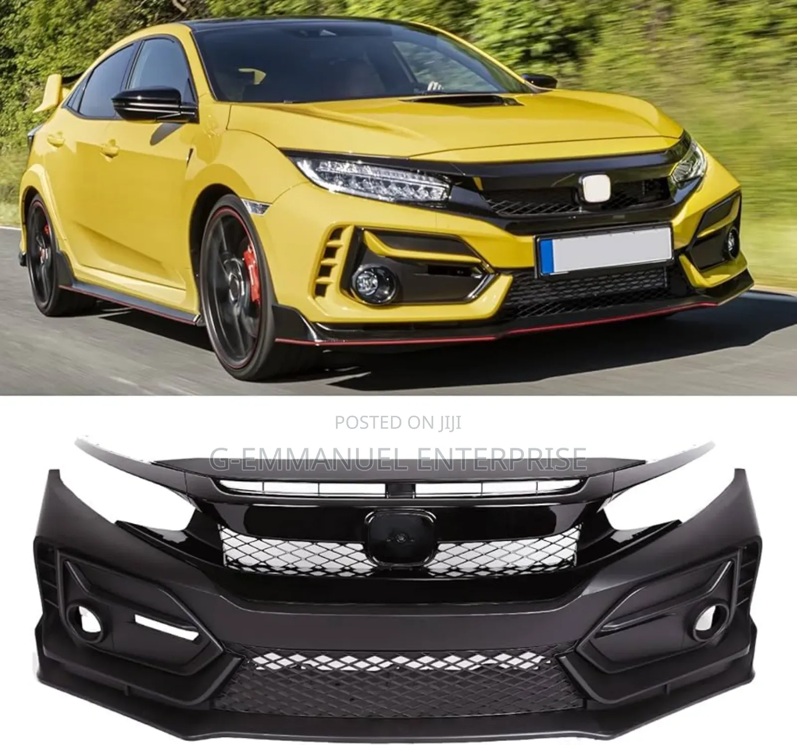 Honda Civic 2021-22 Complete Bumper. Original.