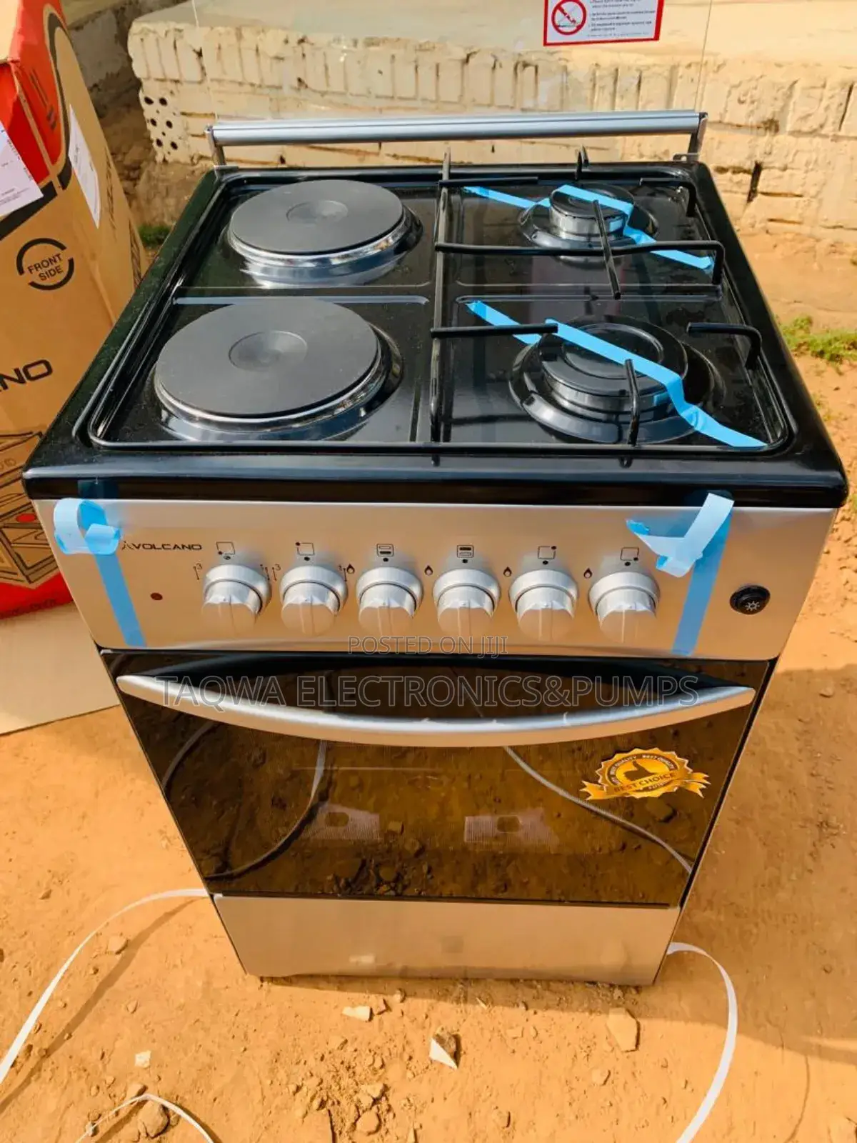 Fan Time Cooking With Volcano 2x2 Gas Cooker