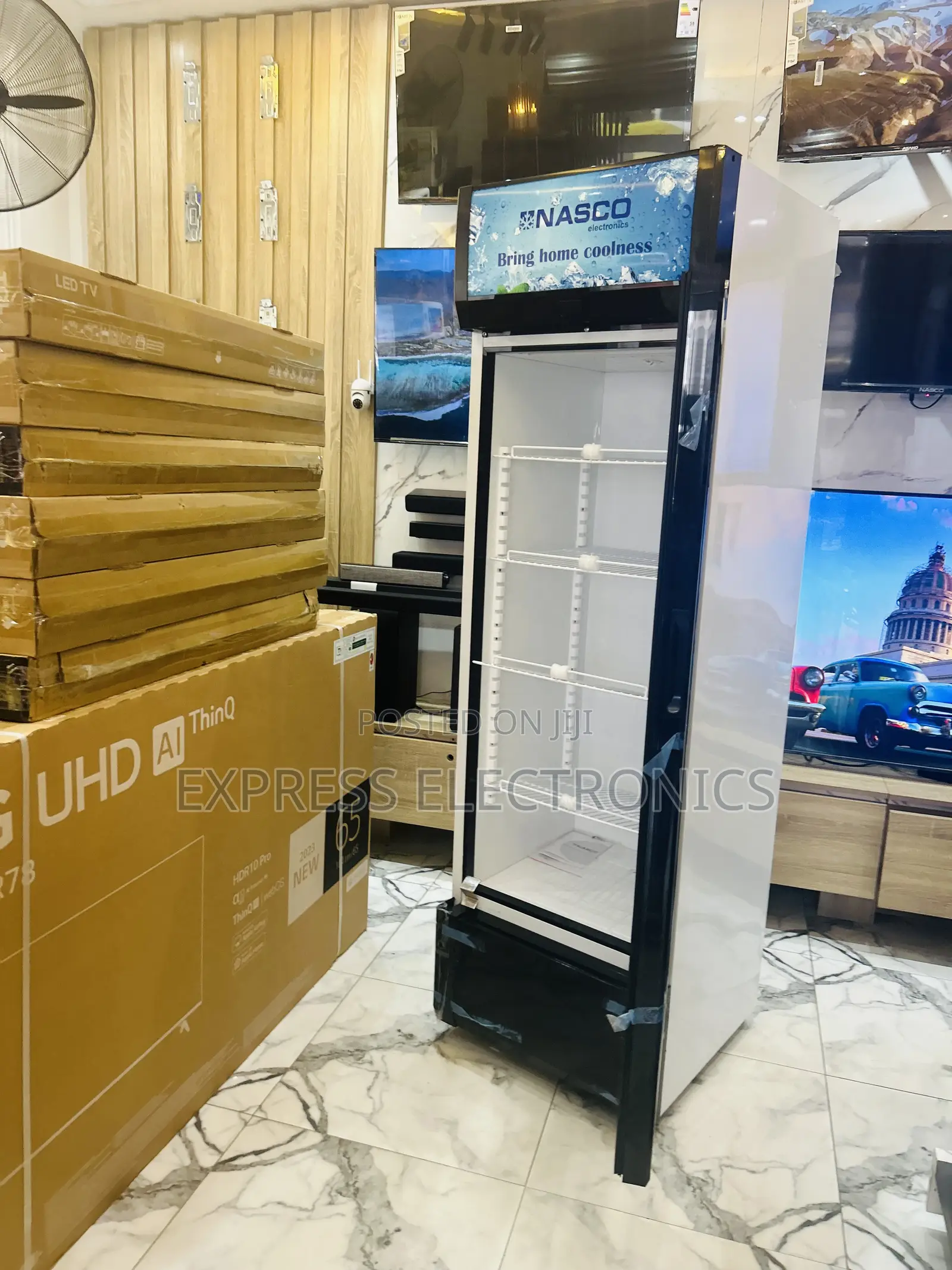 Original New Vertical Display Fridge Nasco Nas-400-1dr.