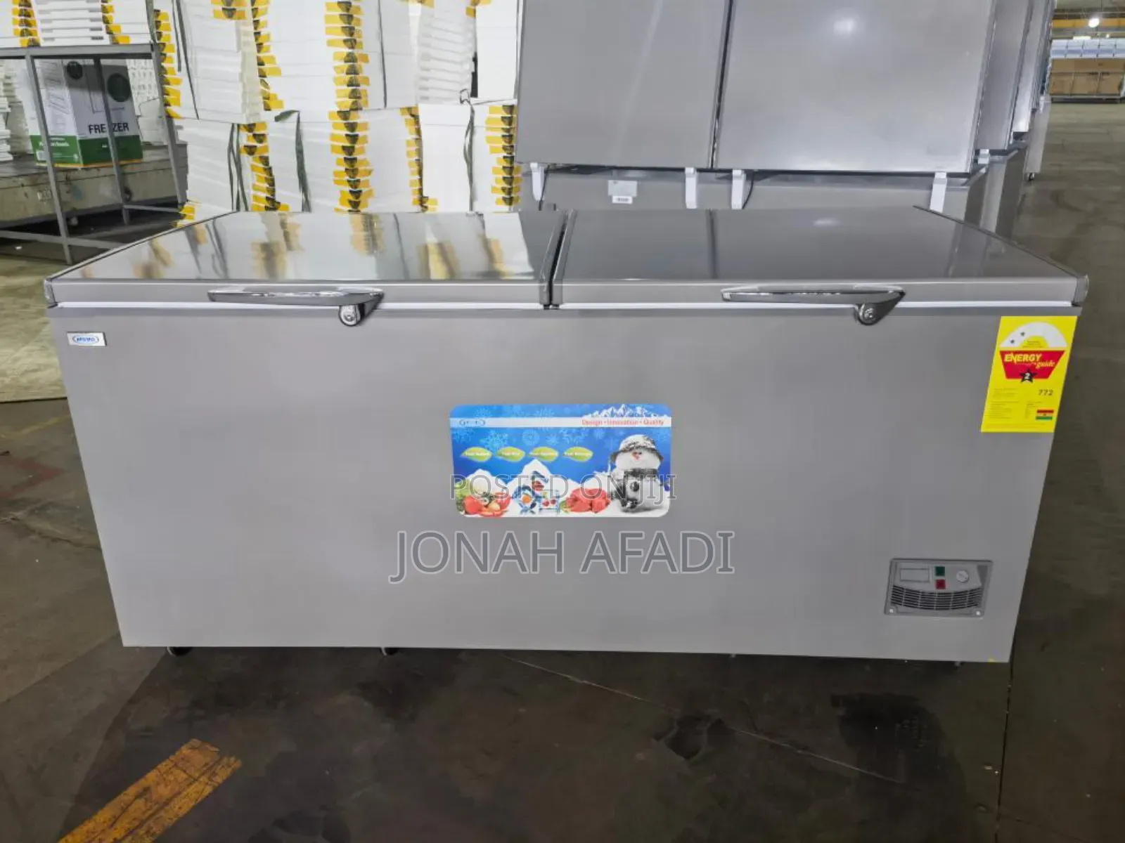 Novo 980ltr Double Door Deep Freezer