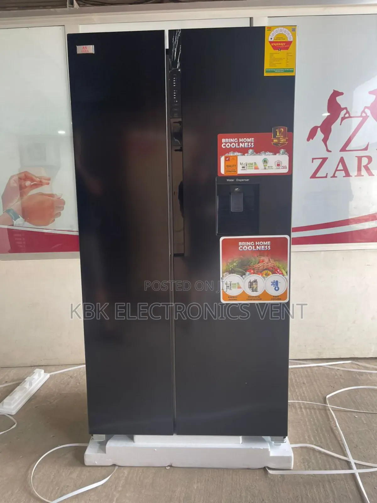 Zara 530ltr Side/Side Refrigerator Water Dispenser