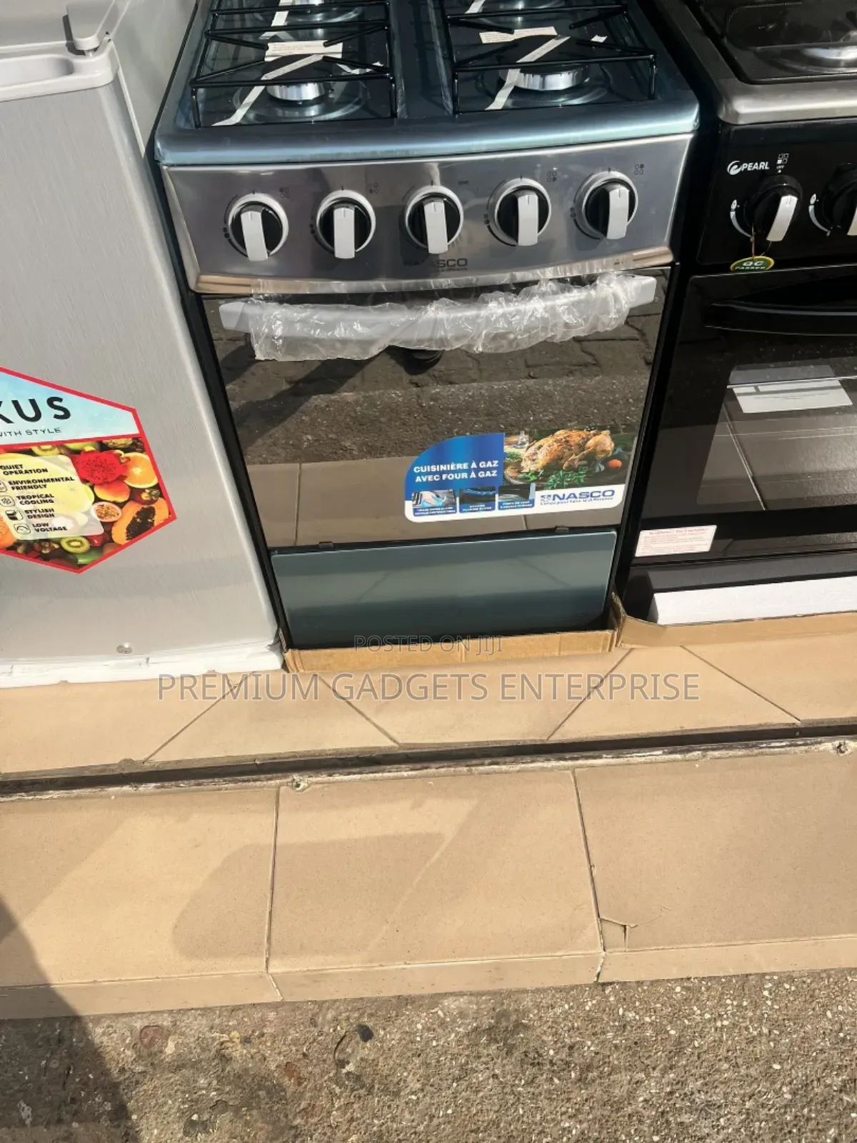 Nasco 4 Burner Gas Cooker 50x50cm 50x50s-ctz With Oven