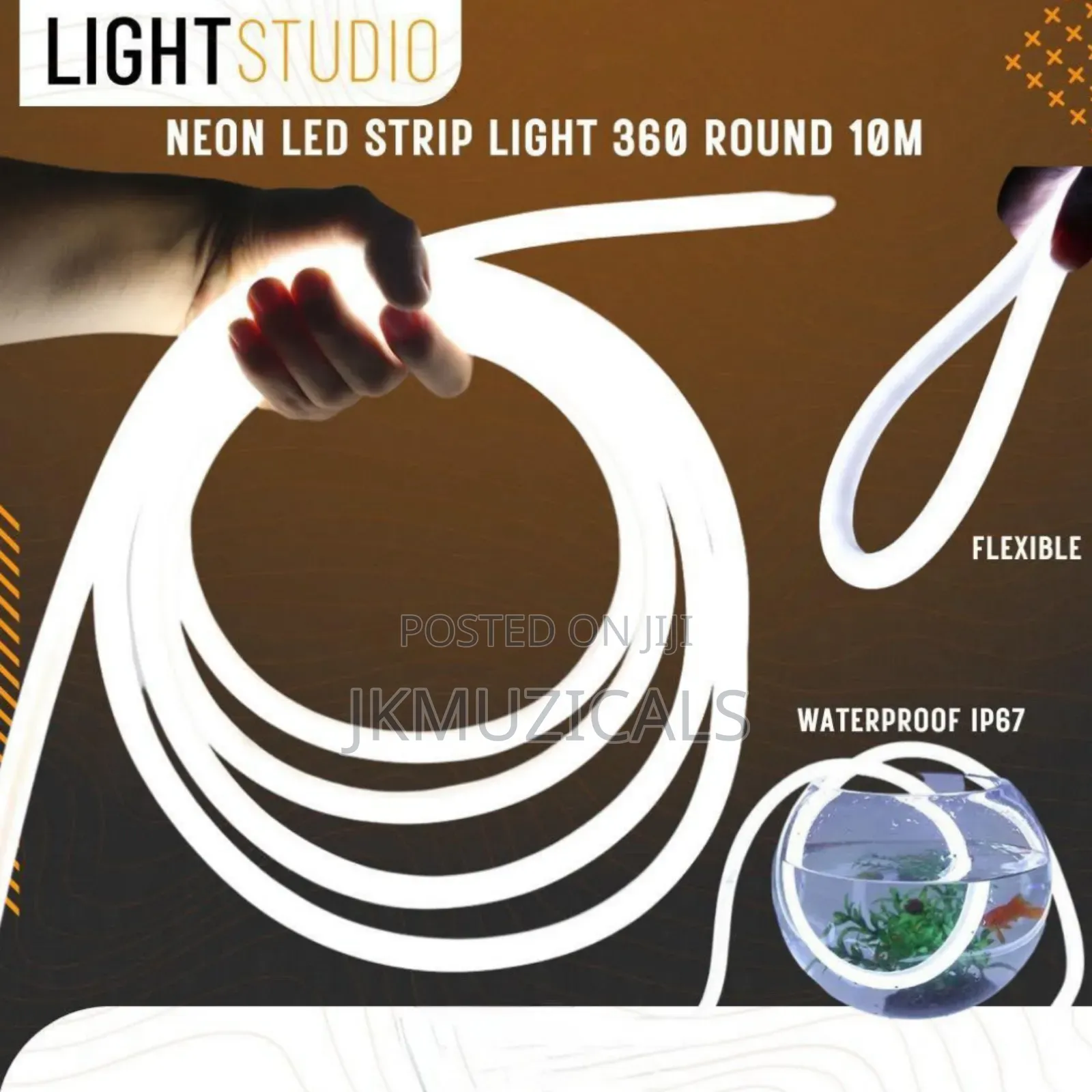 Neon Strip Light_ 360 Round Full Coil/ 100m Waterproof