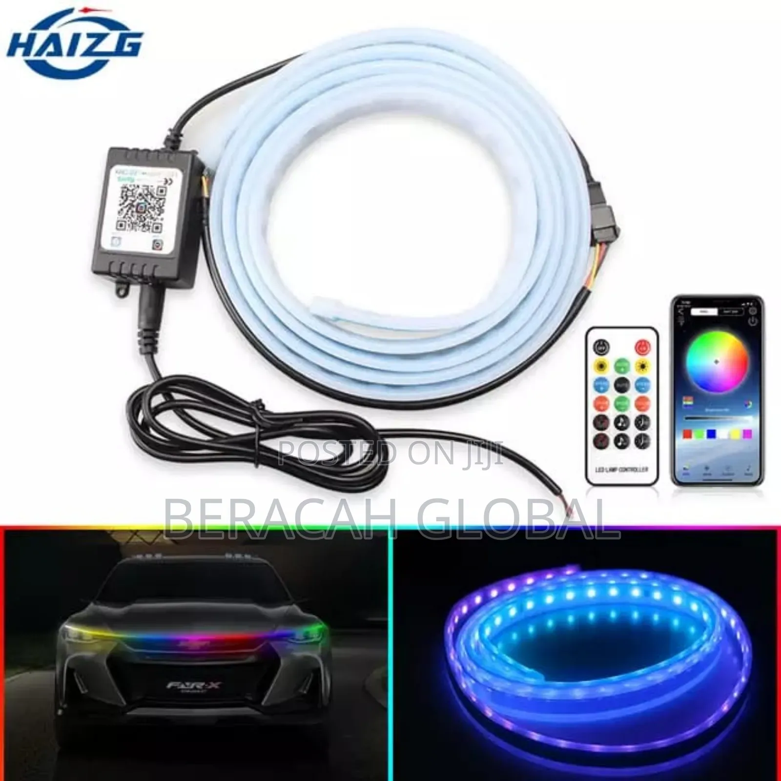 Car Hood Light Multiple Colours ( With Traffic Indicators)