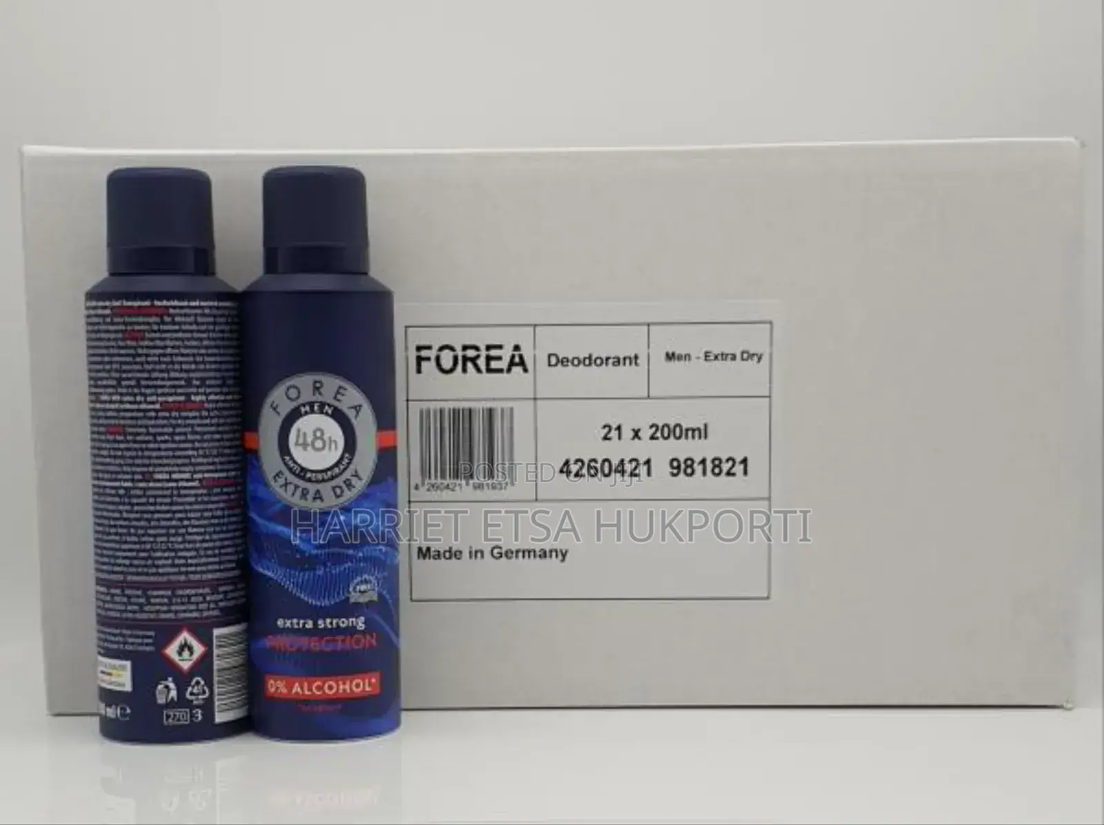 Forea Deodorant for Men Extra Dry 48h FRM Germany Fixed Price