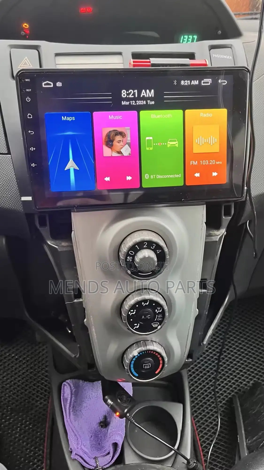 Toyota Vitz Android Video Car Tape System