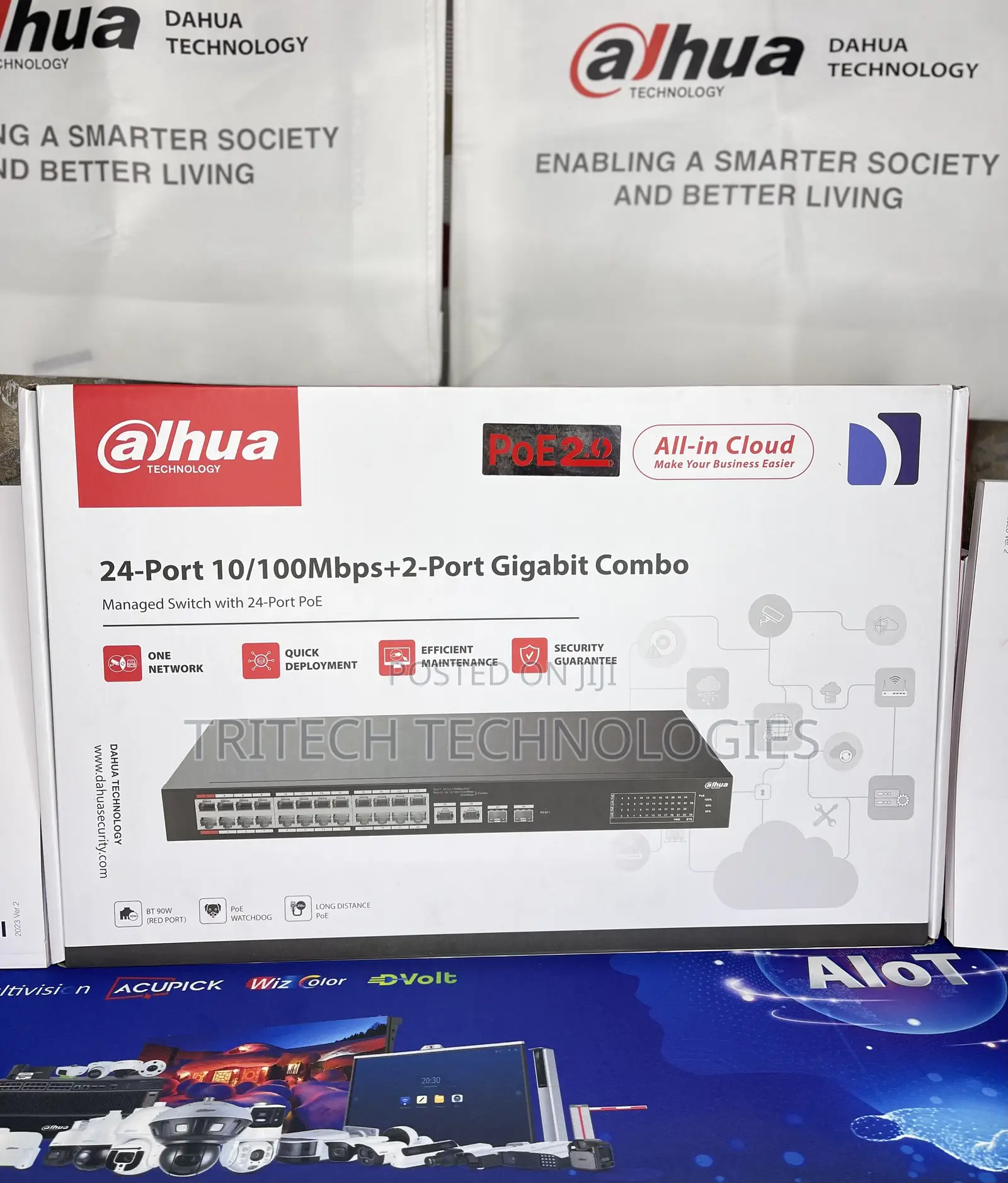 Dahua 24port Poe Cloud Managed Switch DH-CS4226-24ET-375