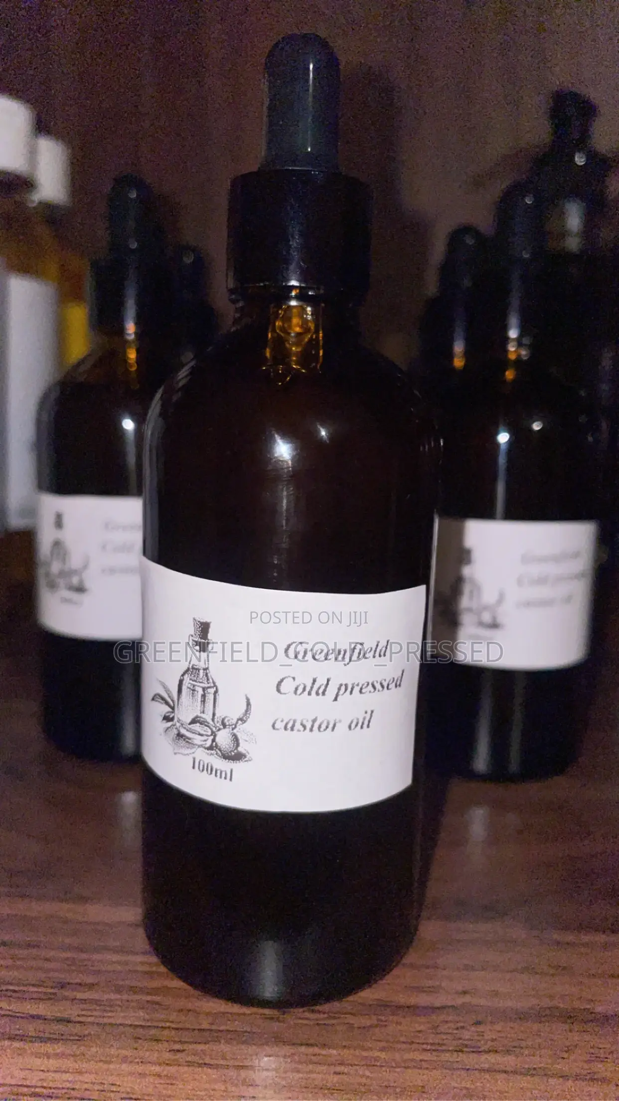 Cold Pressed Castor Oil 100ml Glass Dropper