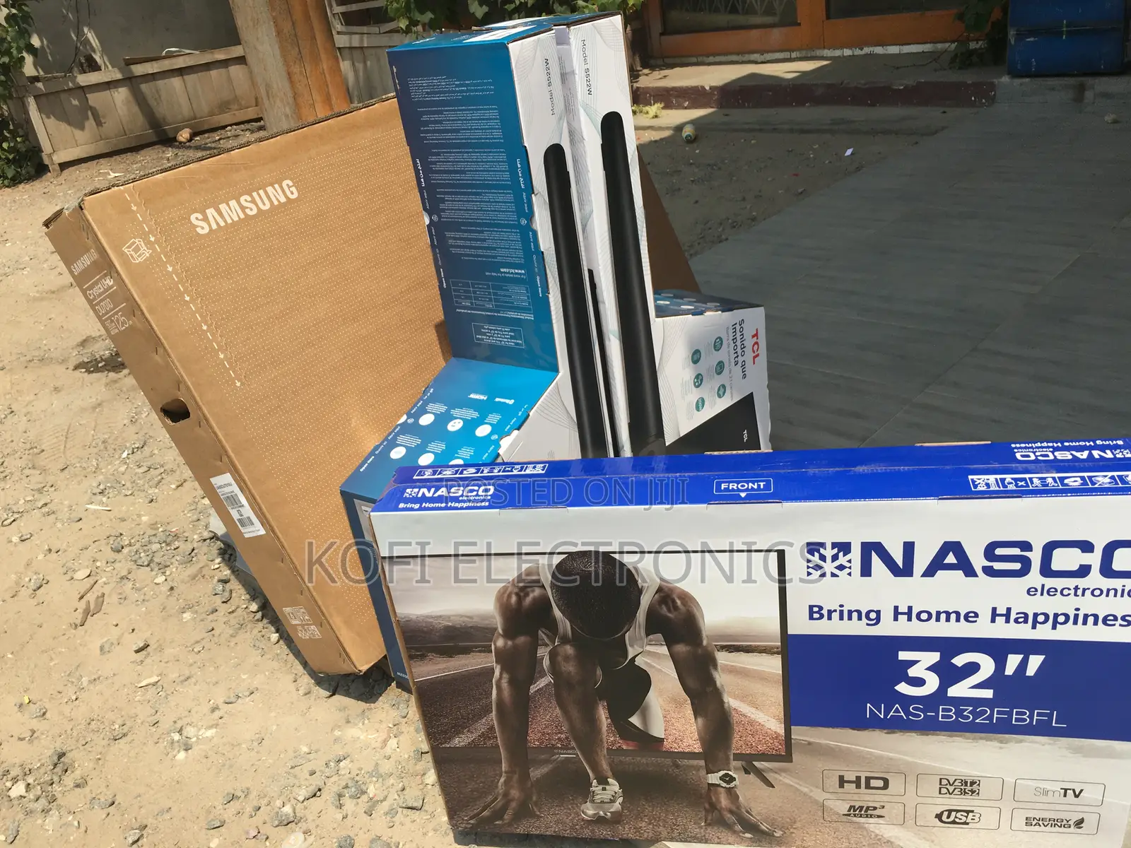 NASCO LED TV 32" SAT With Dual Usb Ports