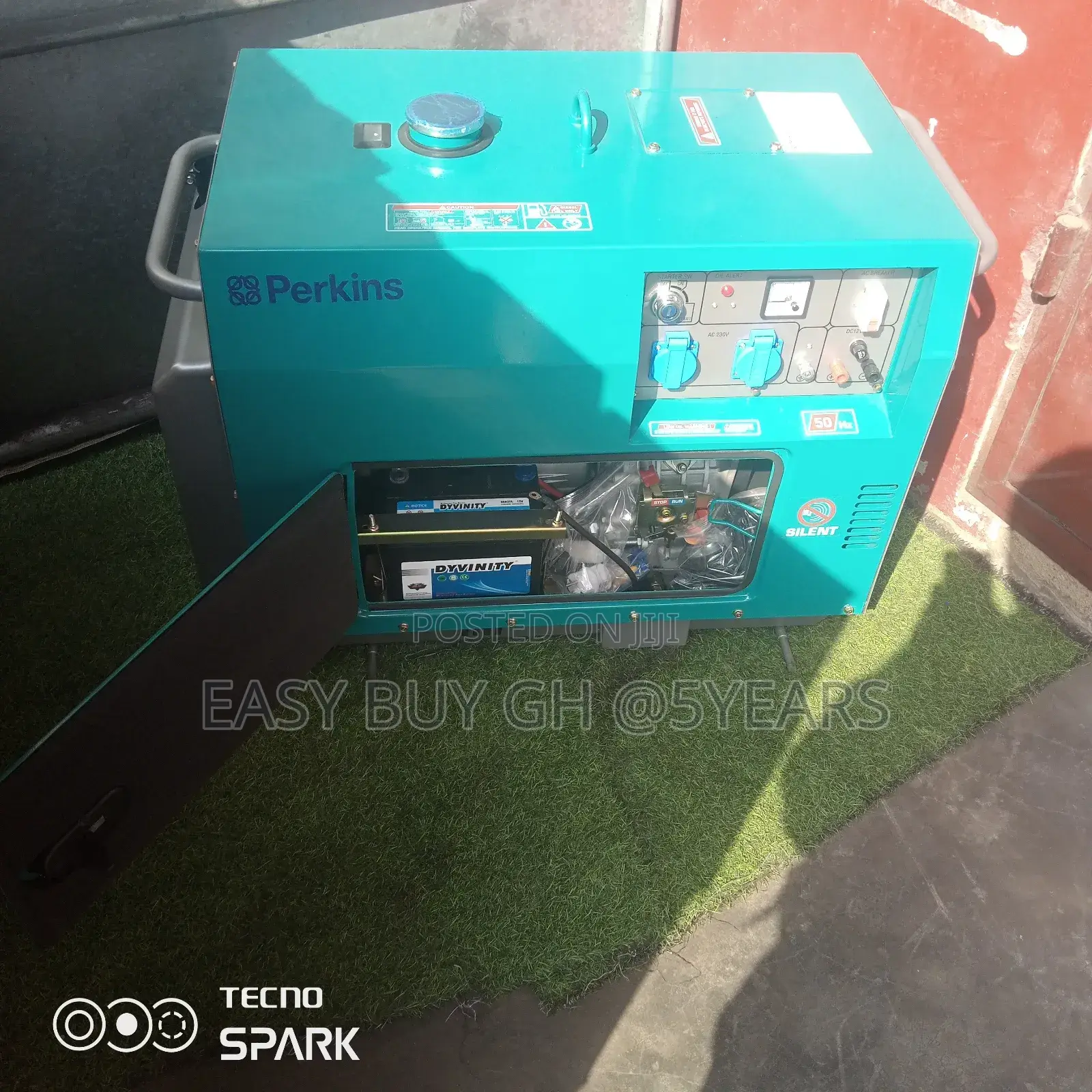 Moveable 10kva Green Geneset Perkins Geneset Single Phase