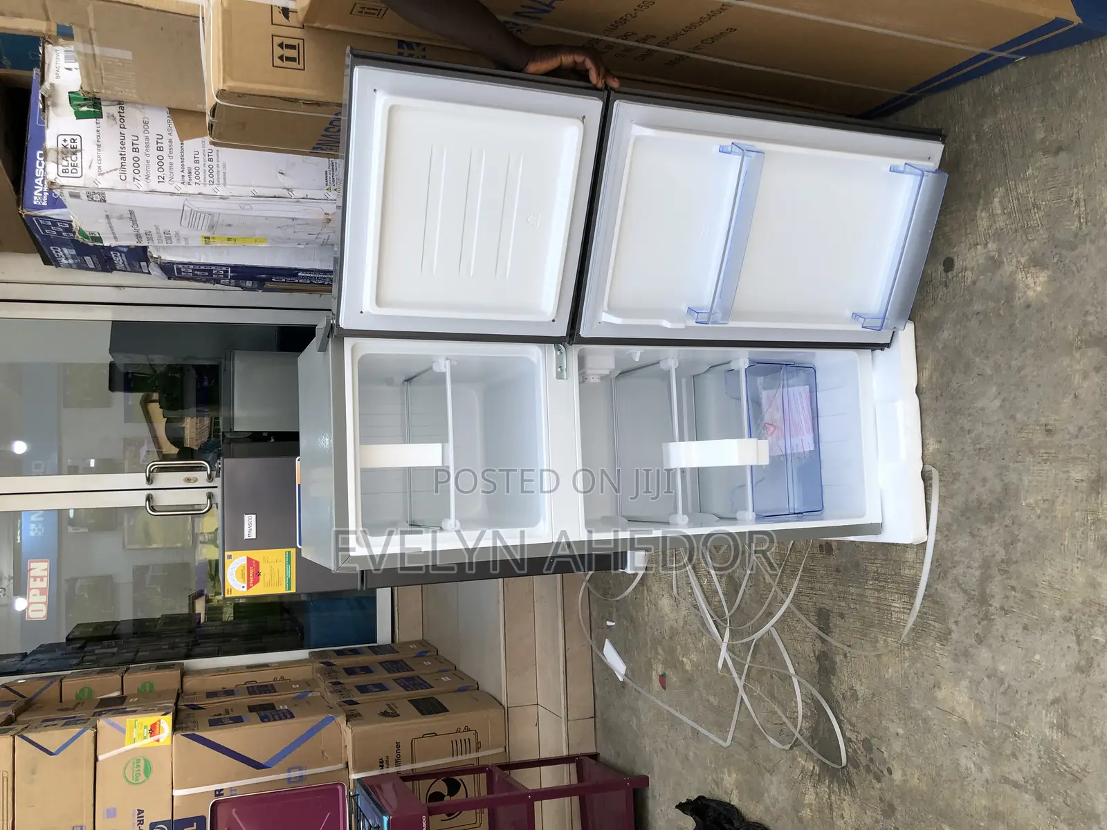 118 Liters Nasco Double Door Top Freezer Fridge Available