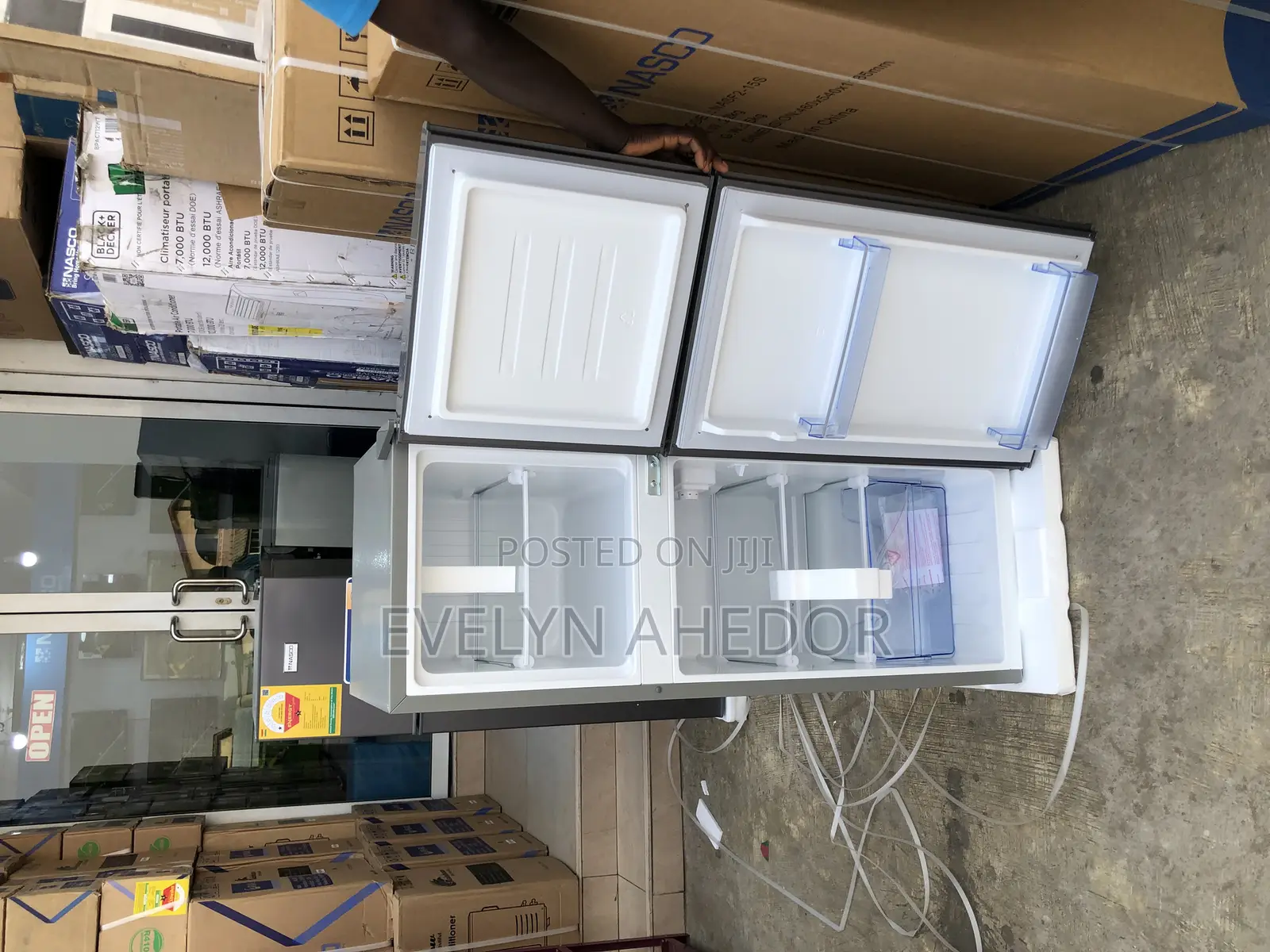 118 Liters Nasco Double Door Top Freezer Fridge Available