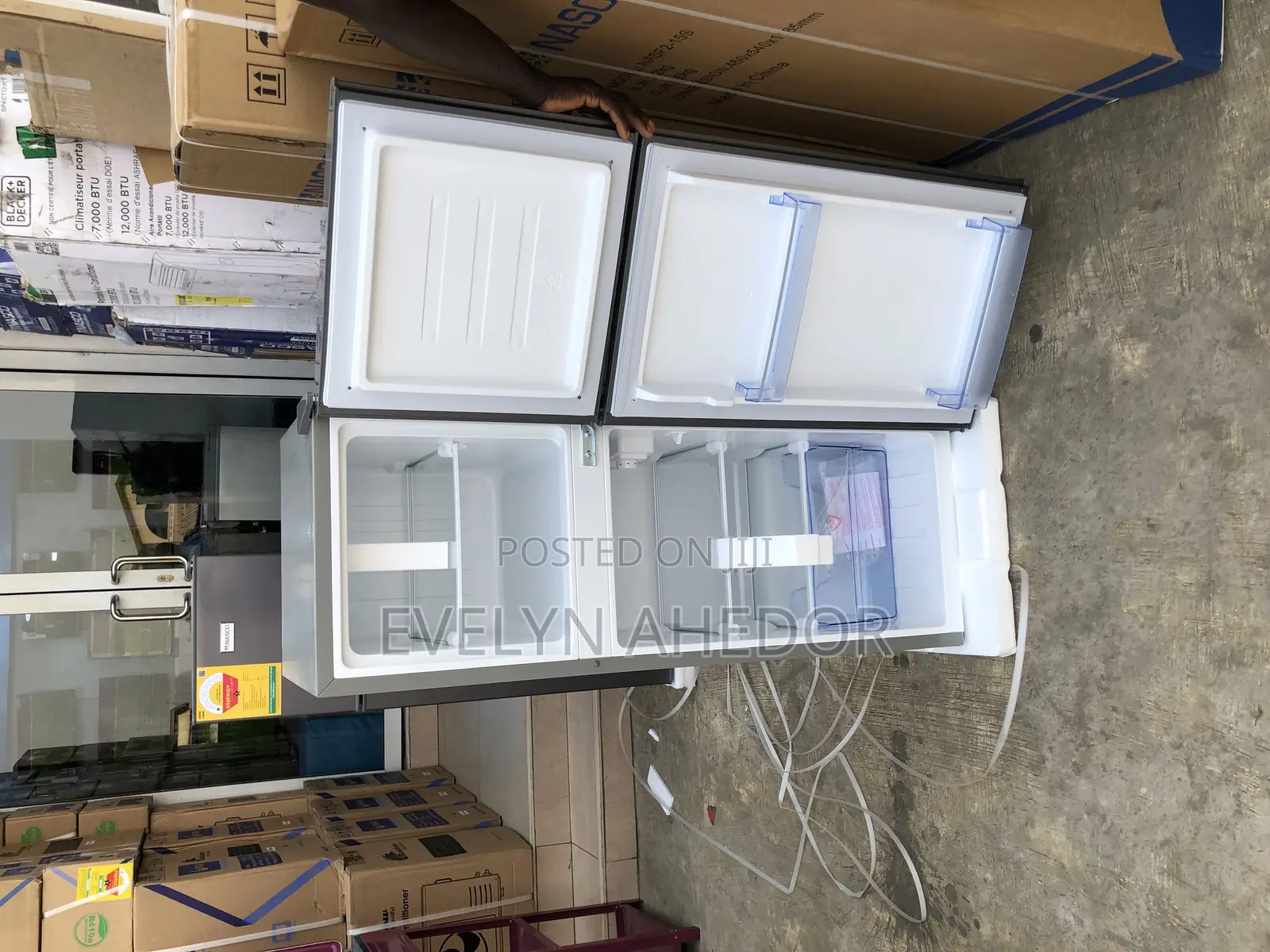 118 Liters Nasco Double Door Top Freezer Fridge Available