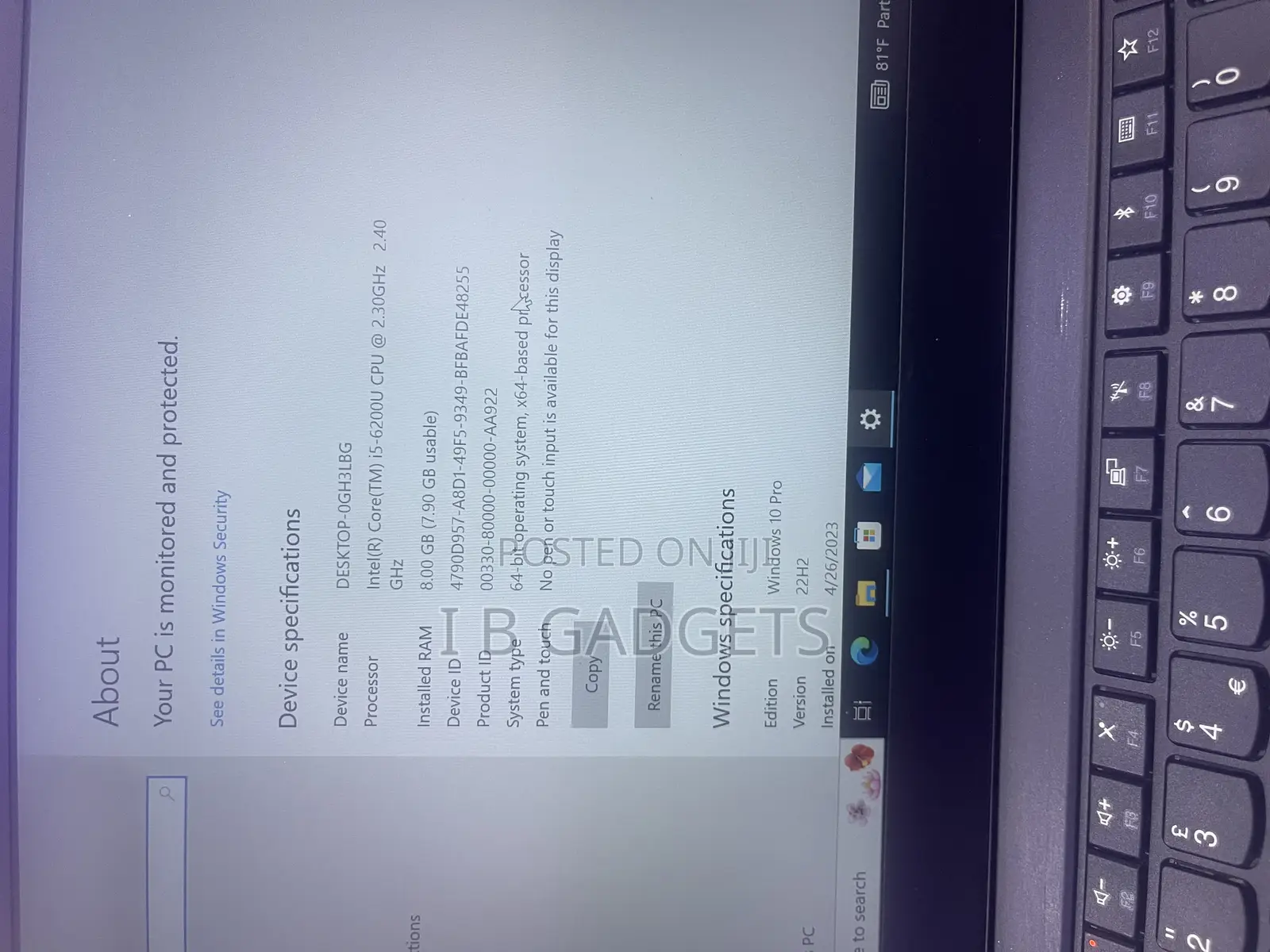 Laptop Lenovo ThinkPad T470s 8GB Intel Core I5 SSD 128GB