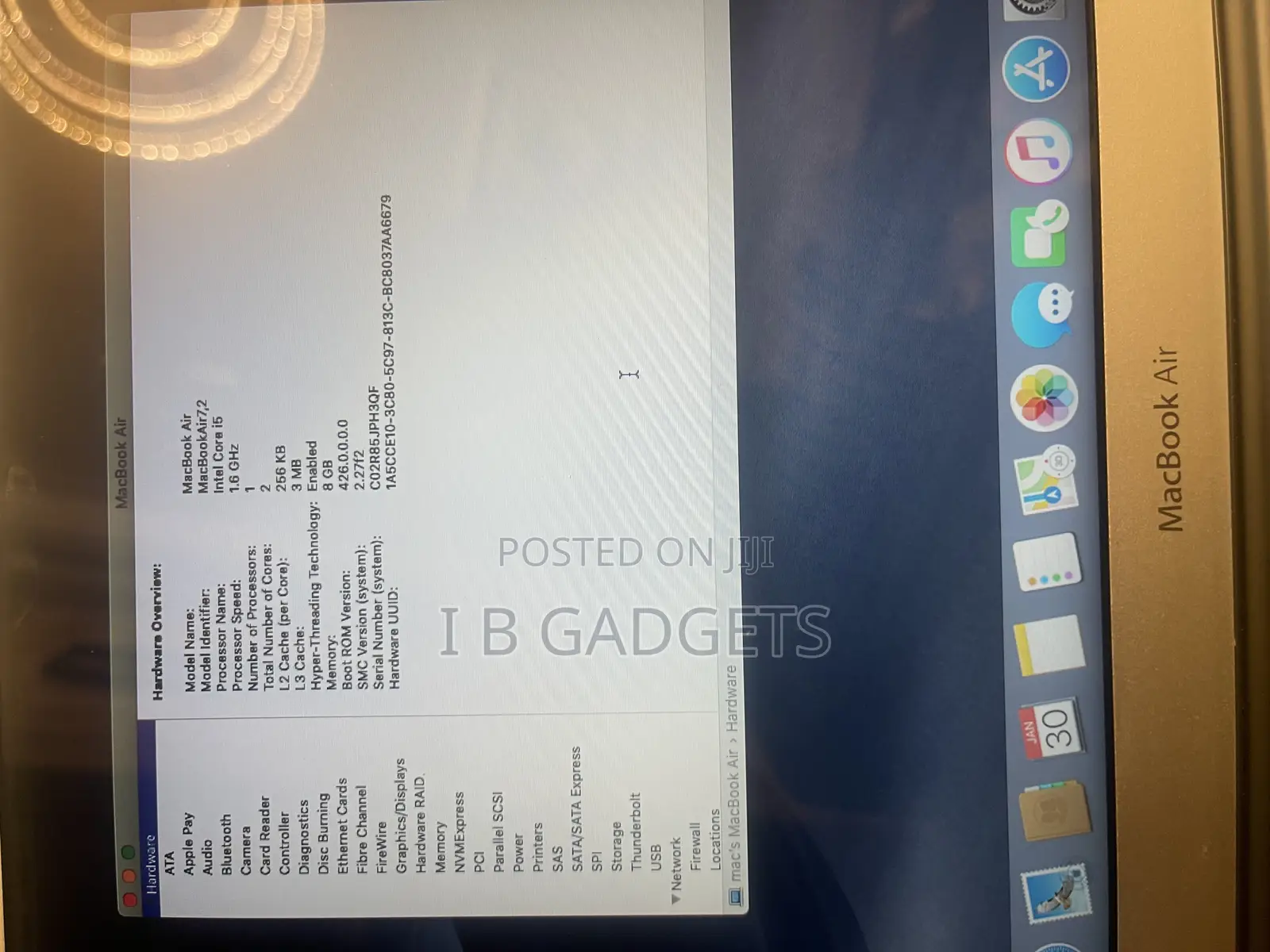 Laptop Apple MacBook Air 2015 8GB Intel Core I5 SSD 128GB