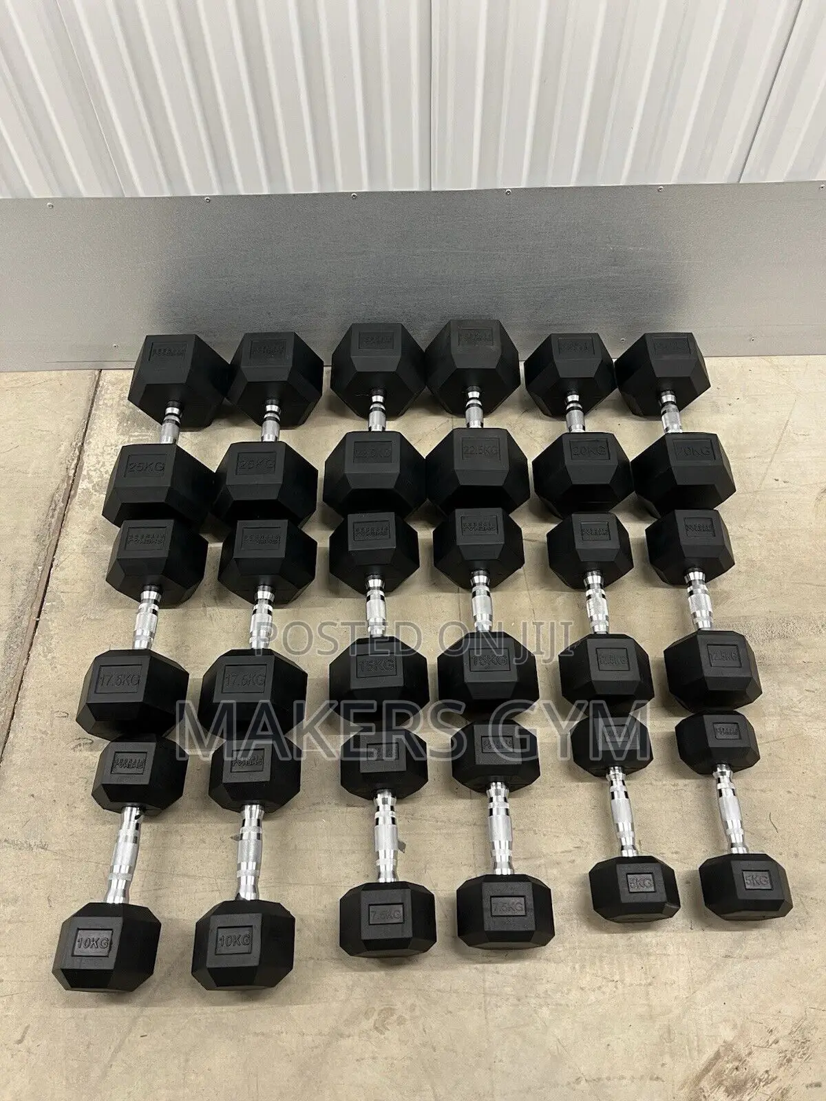 5-25kg Hex Dumbbell Set