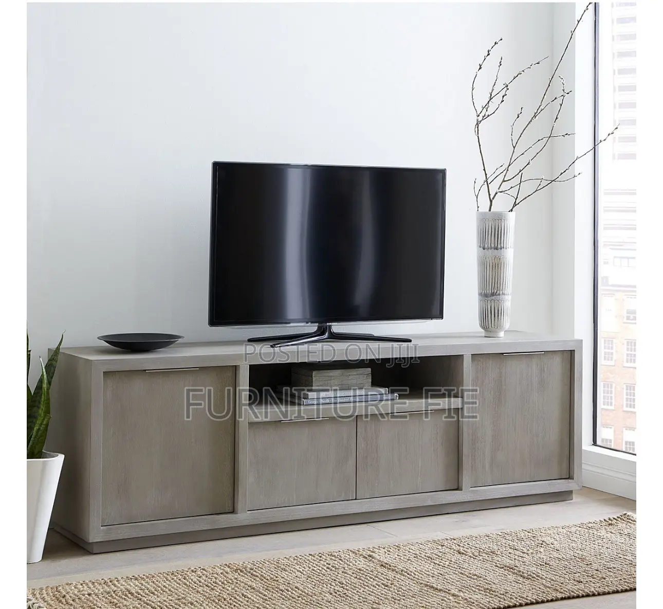 Tivie 84" Wood Entertainment Console From Macy’S Usa