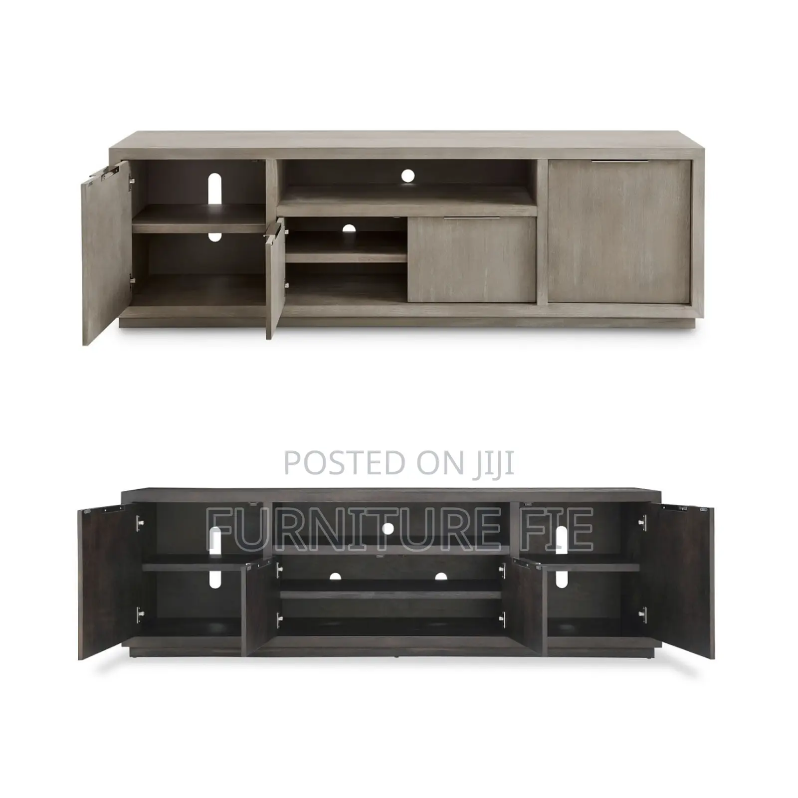 Tivie 84" Wood Entertainment Console From Macy’S Usa