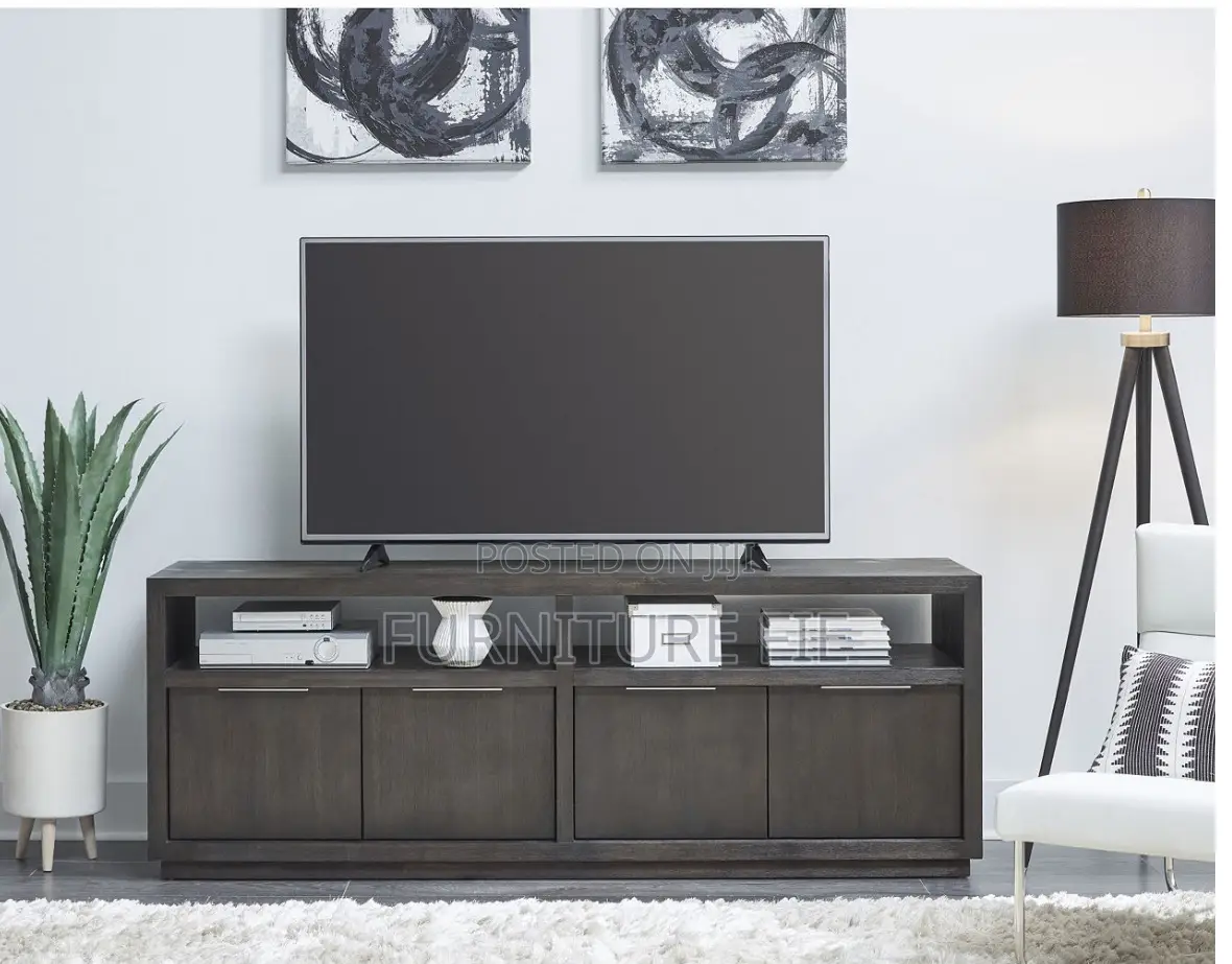 Tivie 74" Wood Entertainment Console From Macy’S