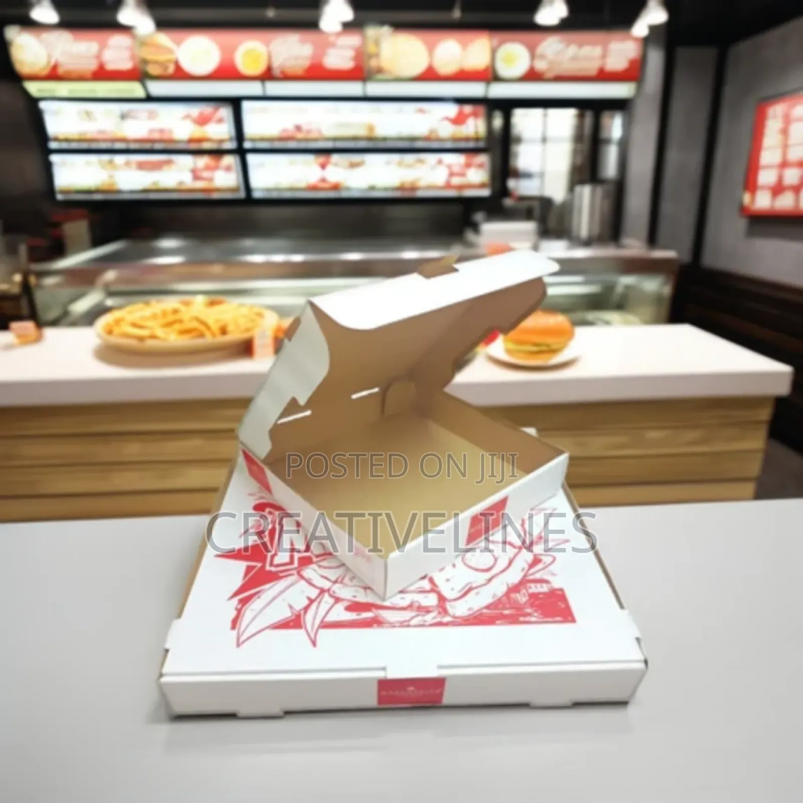 One Color Pizza Box