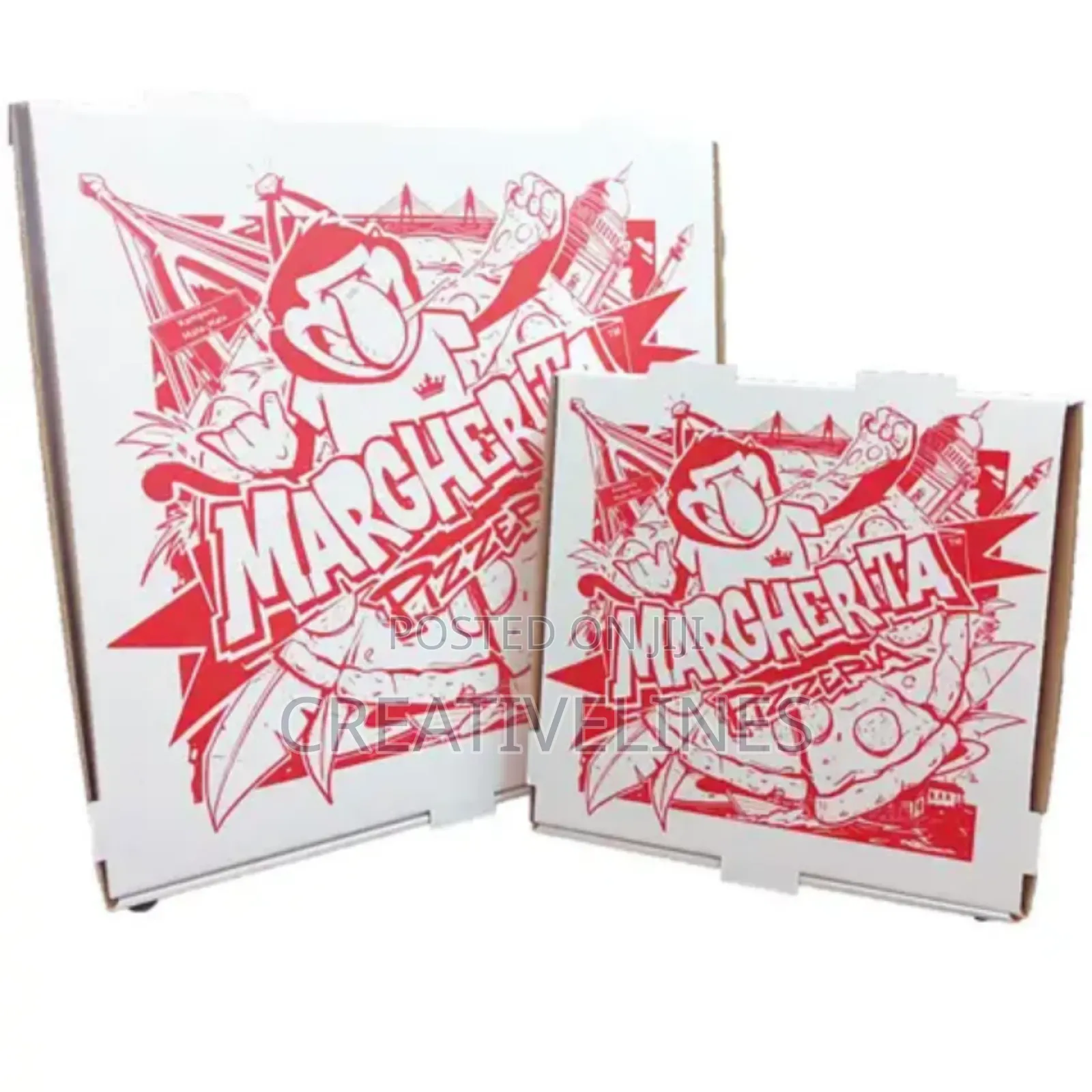 One Color Pizza Box