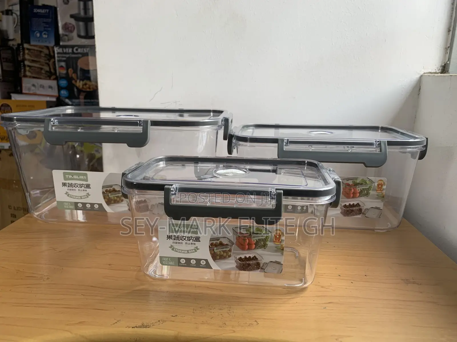 3 Set Acrylic Storage Containers