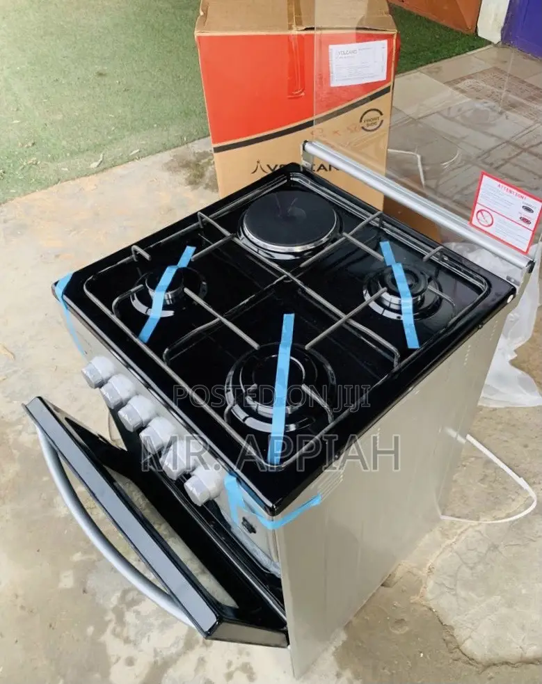Efficient Volcano 50x50 Oven 3 Gas + 1 Electric Burner