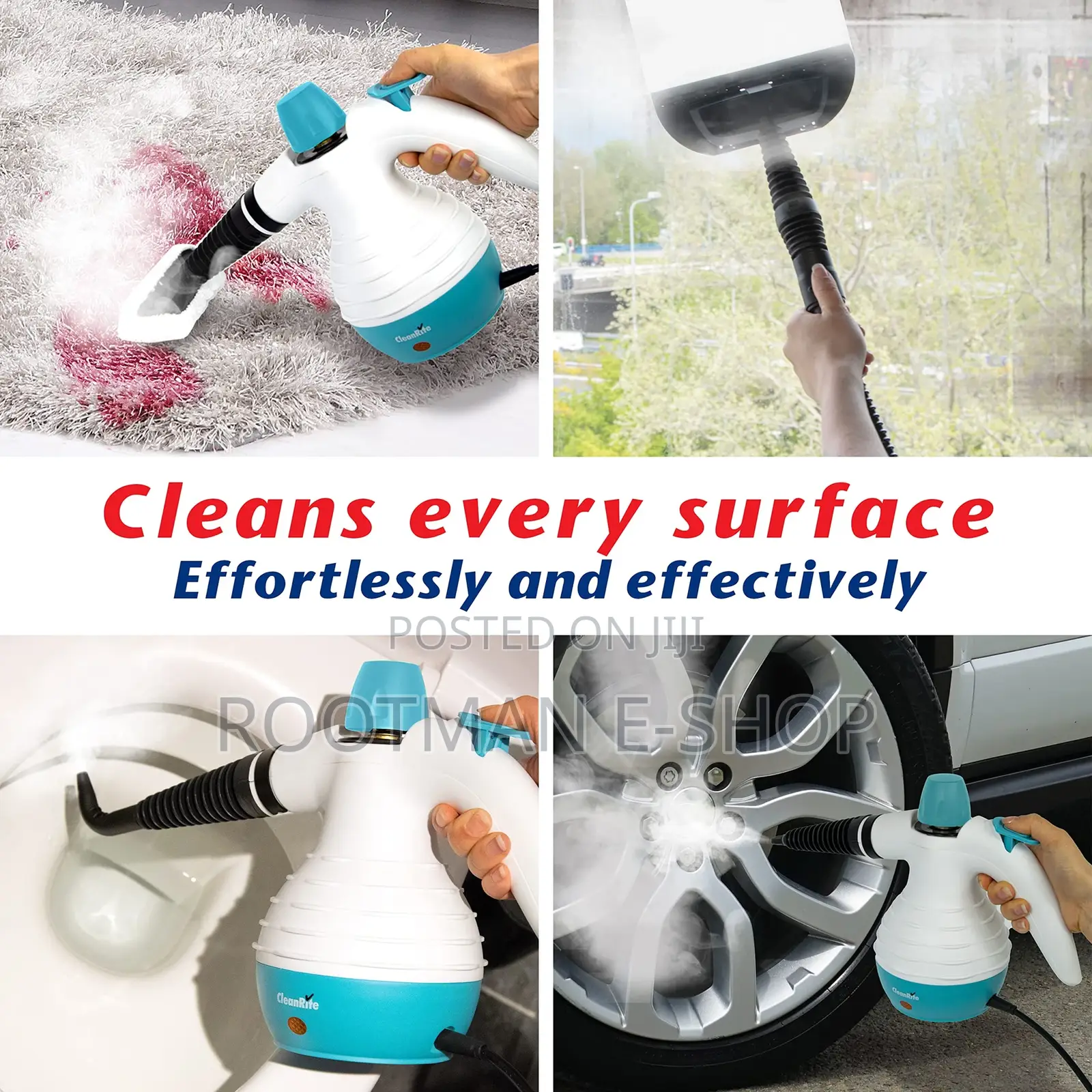 Cleanrite Multifunction 10 Piece Hand Steam Cleaner