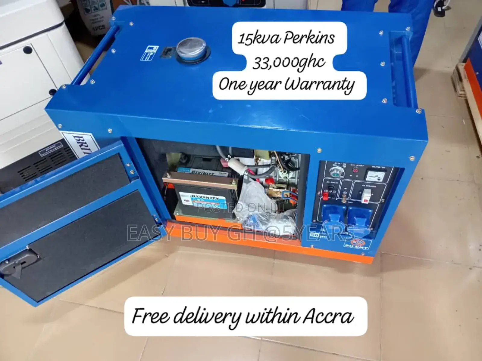 Easy to Start Perkins Silent Diesel Generator 15kva 13kw
