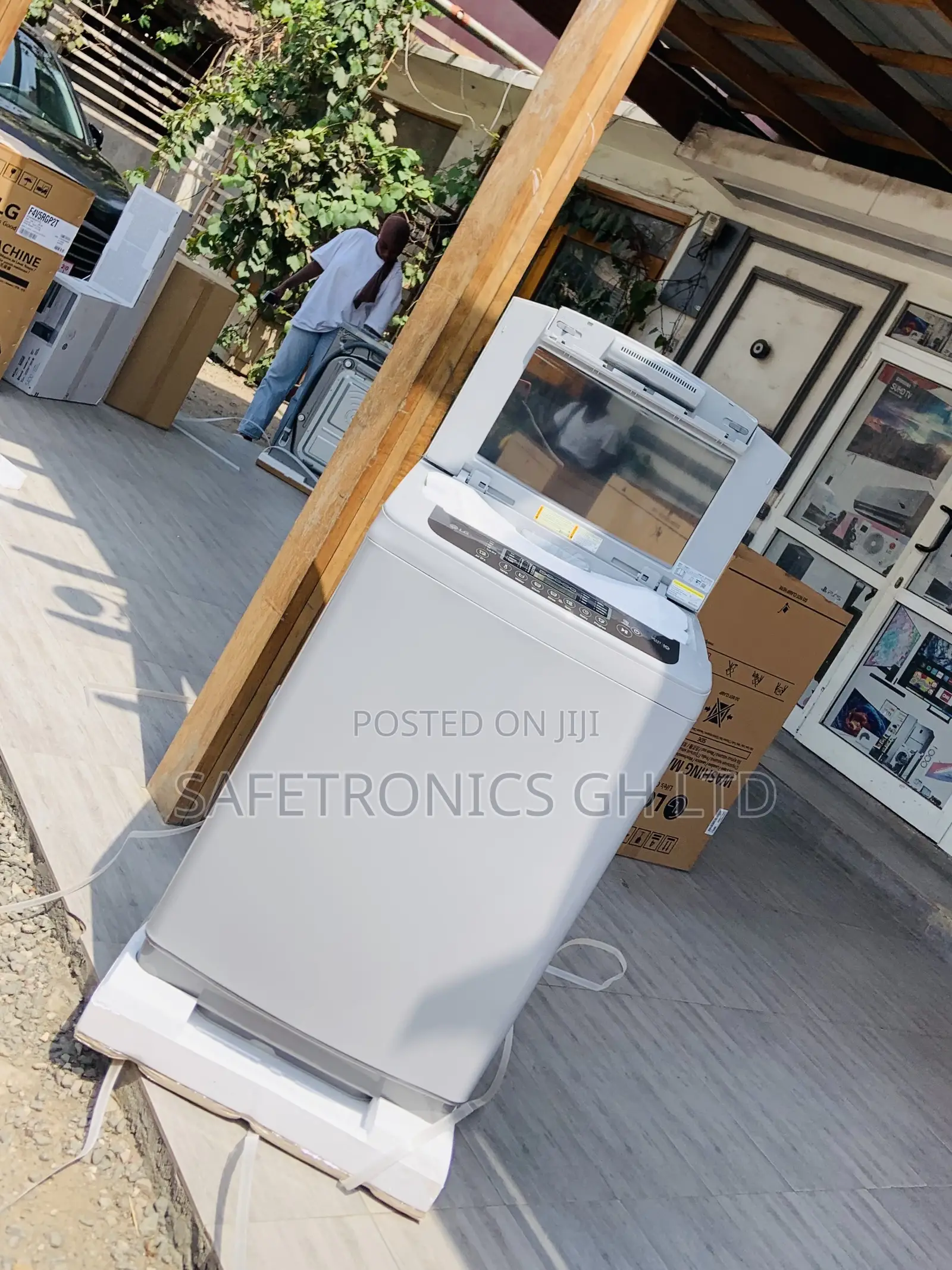 Correct LG 8kg Fullauto Topload Washingmachine Gray