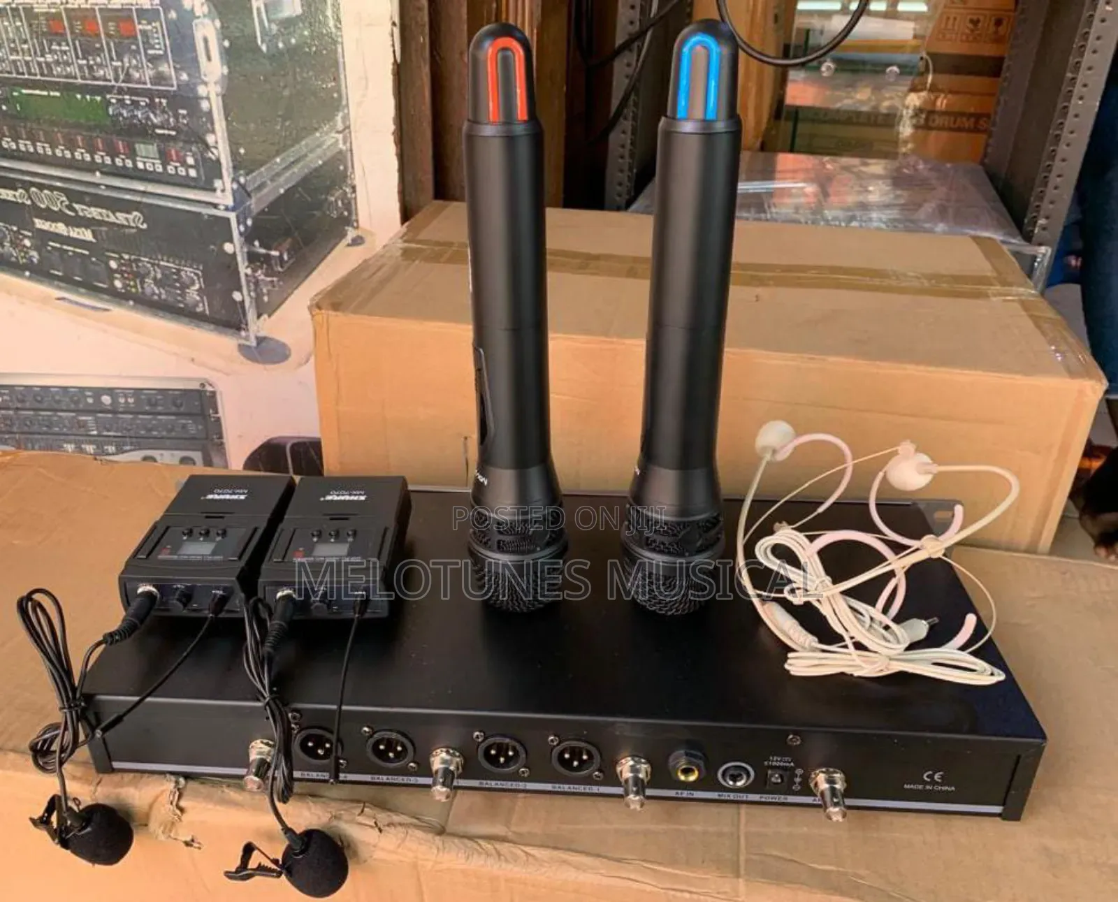 Shure Mx7070 2hands 2lapel Wireless Microphone and Lapel