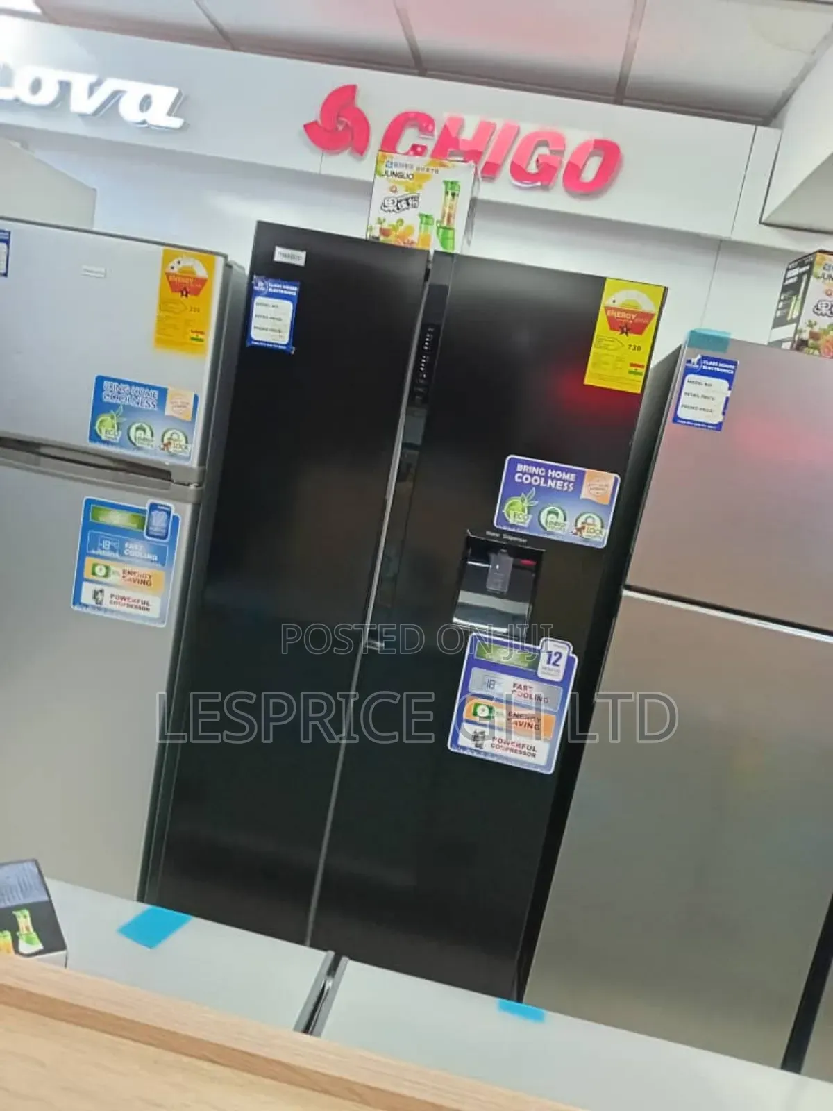 Nasco 527L Side by Side Refrigerator
