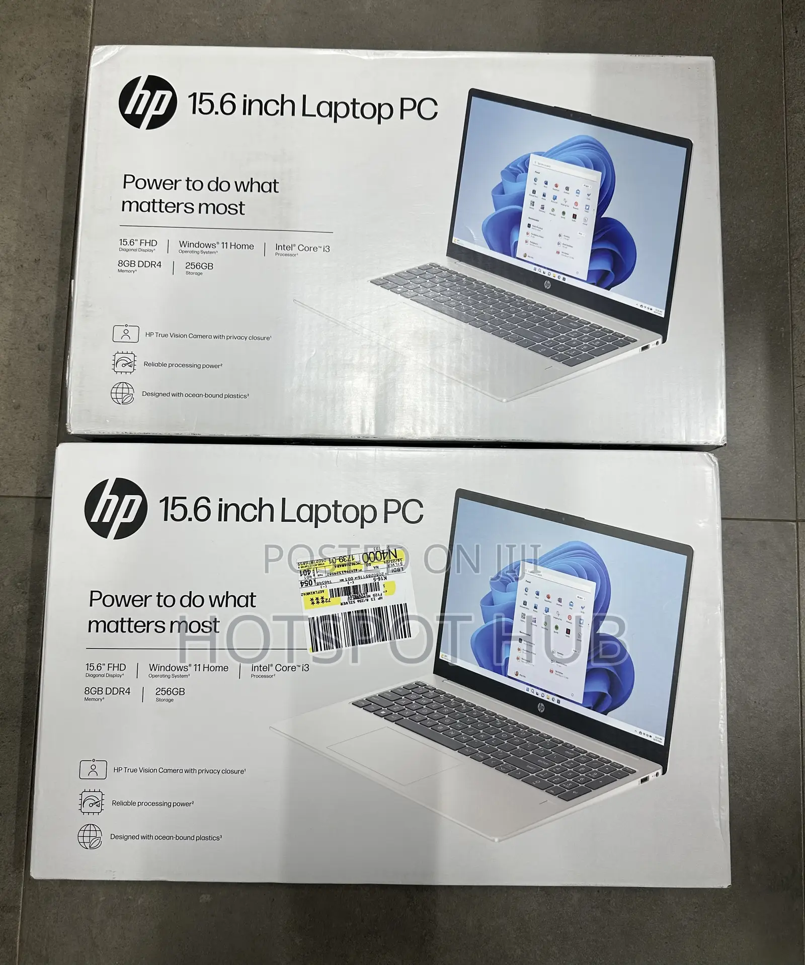 New Laptop HP 15 8GB Intel Core i3 SSD 256GB