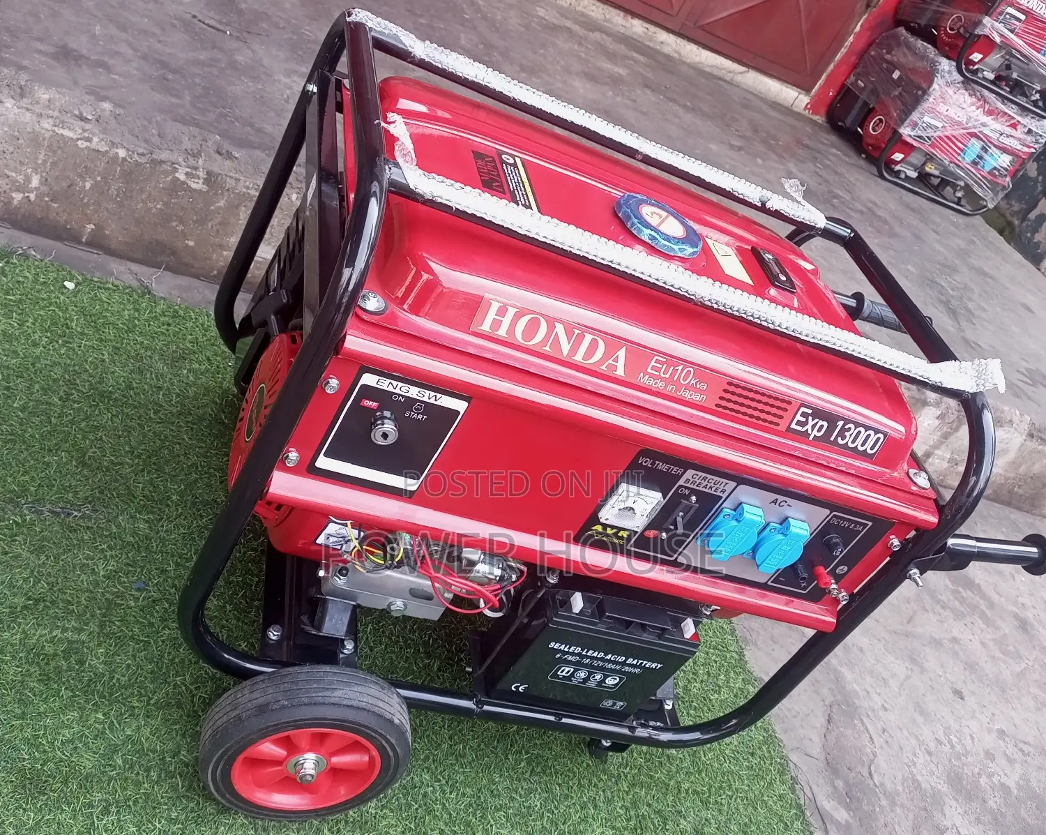 Red Petrol Generator 10kva Honda Generator 13000w 230v