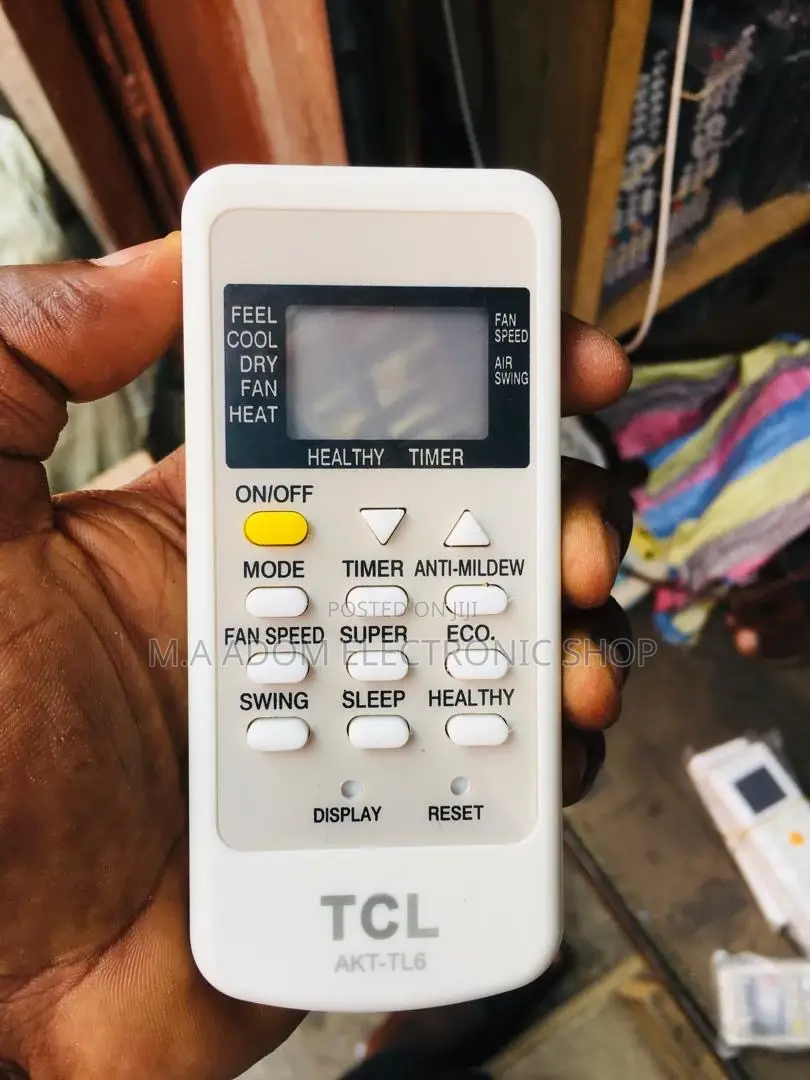 TCL AC Remote: Your Easy Button for Cool Comfort.