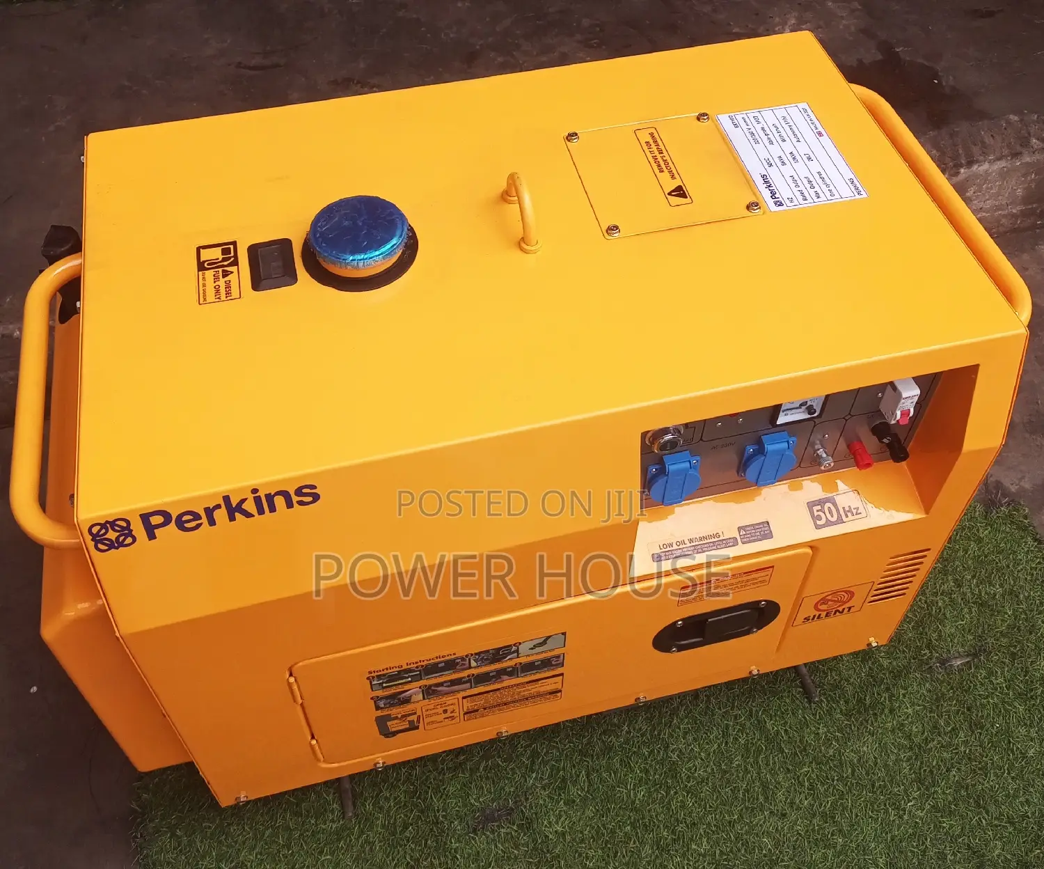 Initial 10kva Yellow Generator 13000w 230v Perkins Generator