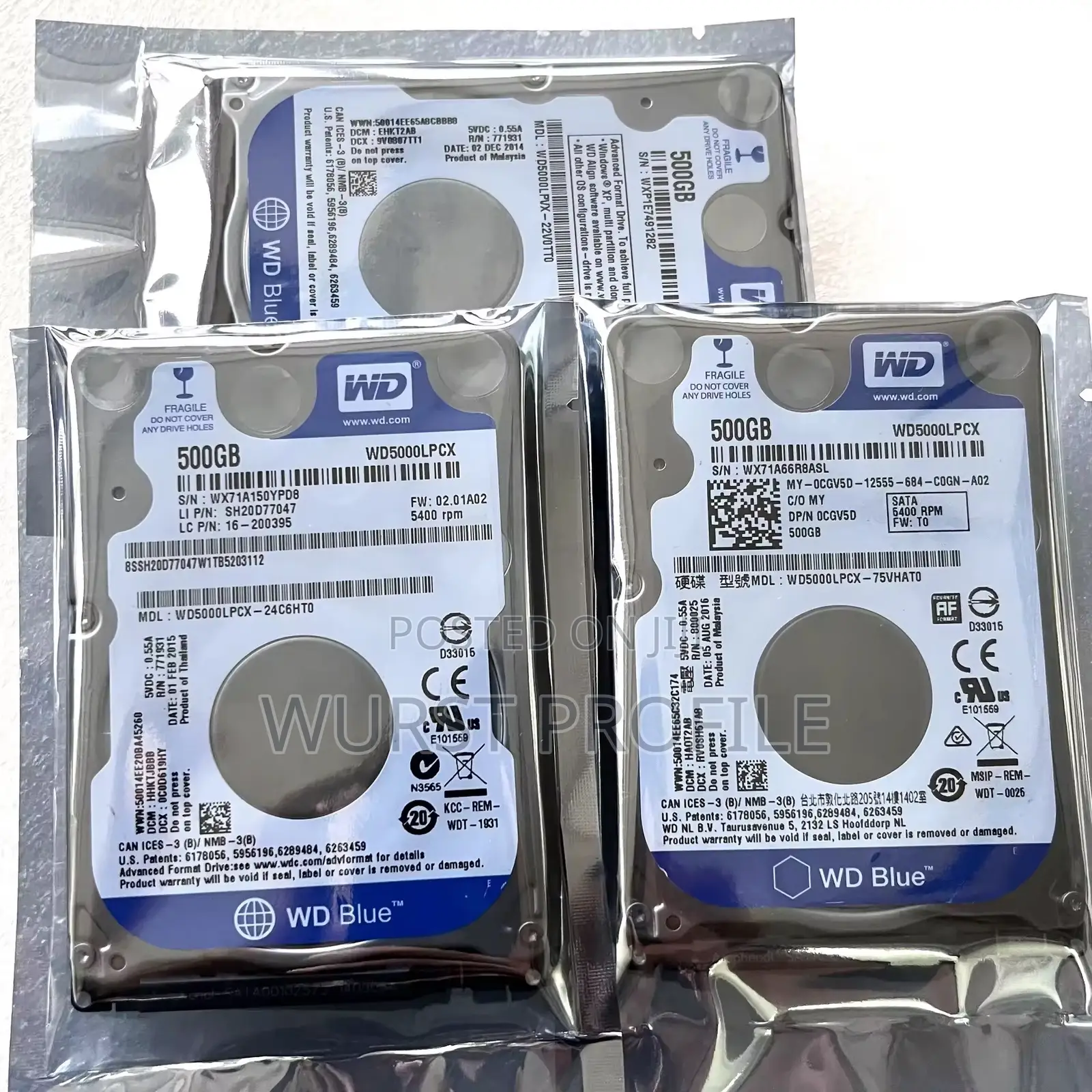 Sata Hard Drive 500gb