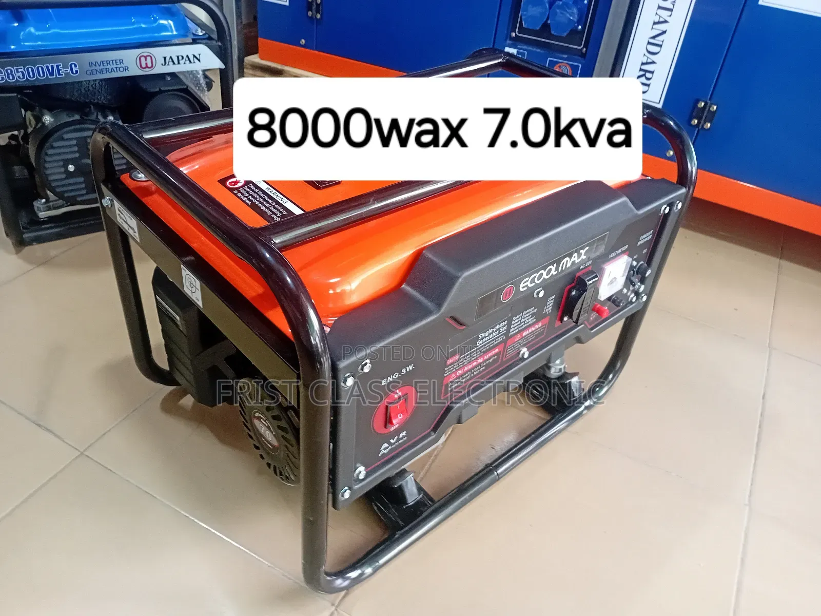 8000wax 7.0kva Ecoolmax Inverter Generator