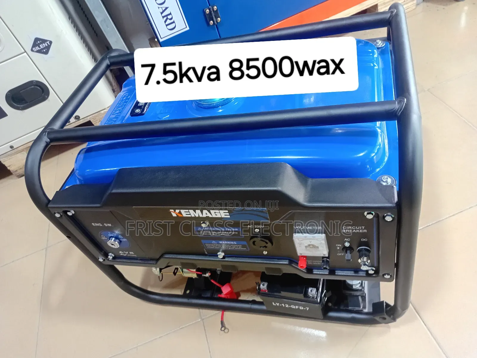 Potable Petrol Generator 7.5kva 8500wax Silent