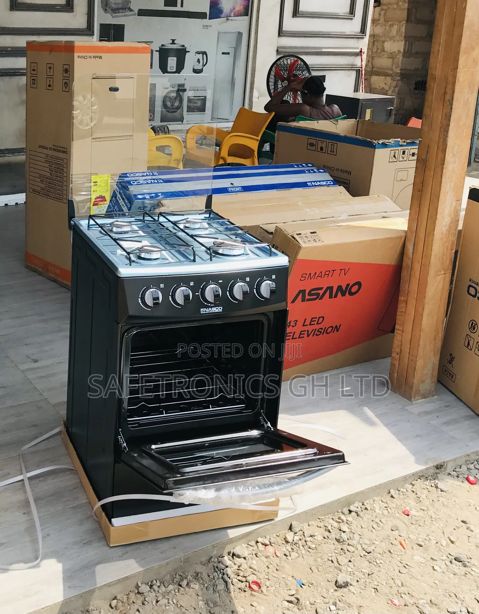 Efficiency Design 50/50 Oven 4 Gas Easy Cooker Nasco