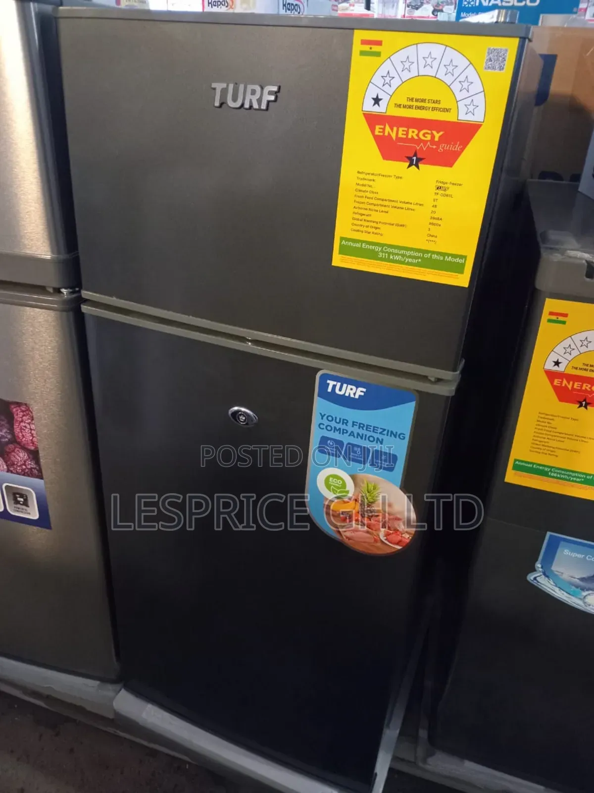 Convenient Storage // Turf Compact Double Door Fridge!