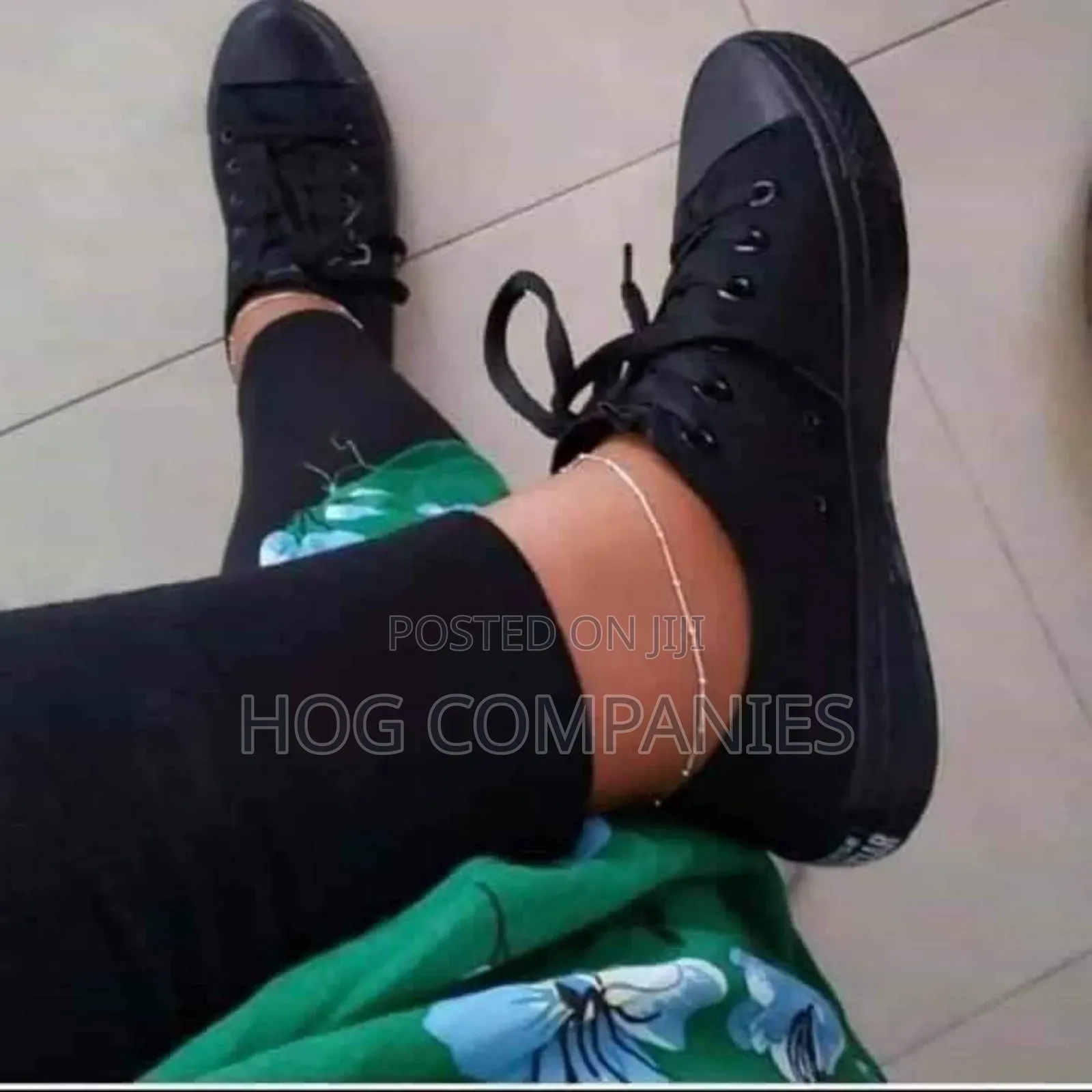 Women's Low Platform Sneakers Black 38