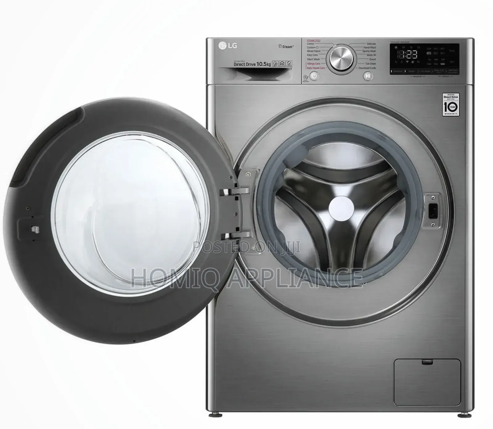 Lg F4v5ryp2t 10.5kg Frontload Washing Machine With Dd Tech