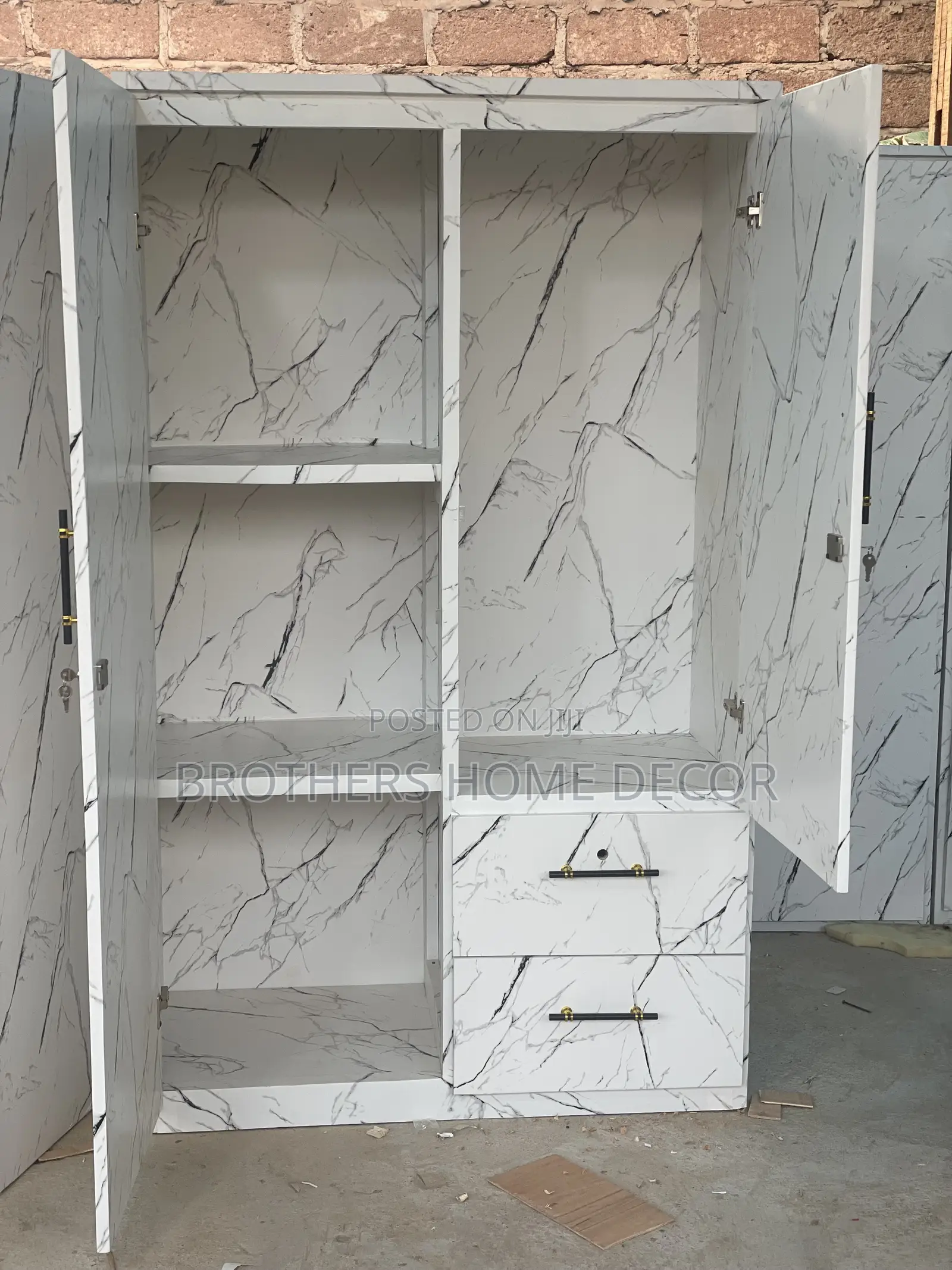 Laminated 2 in 1 Wardrobe