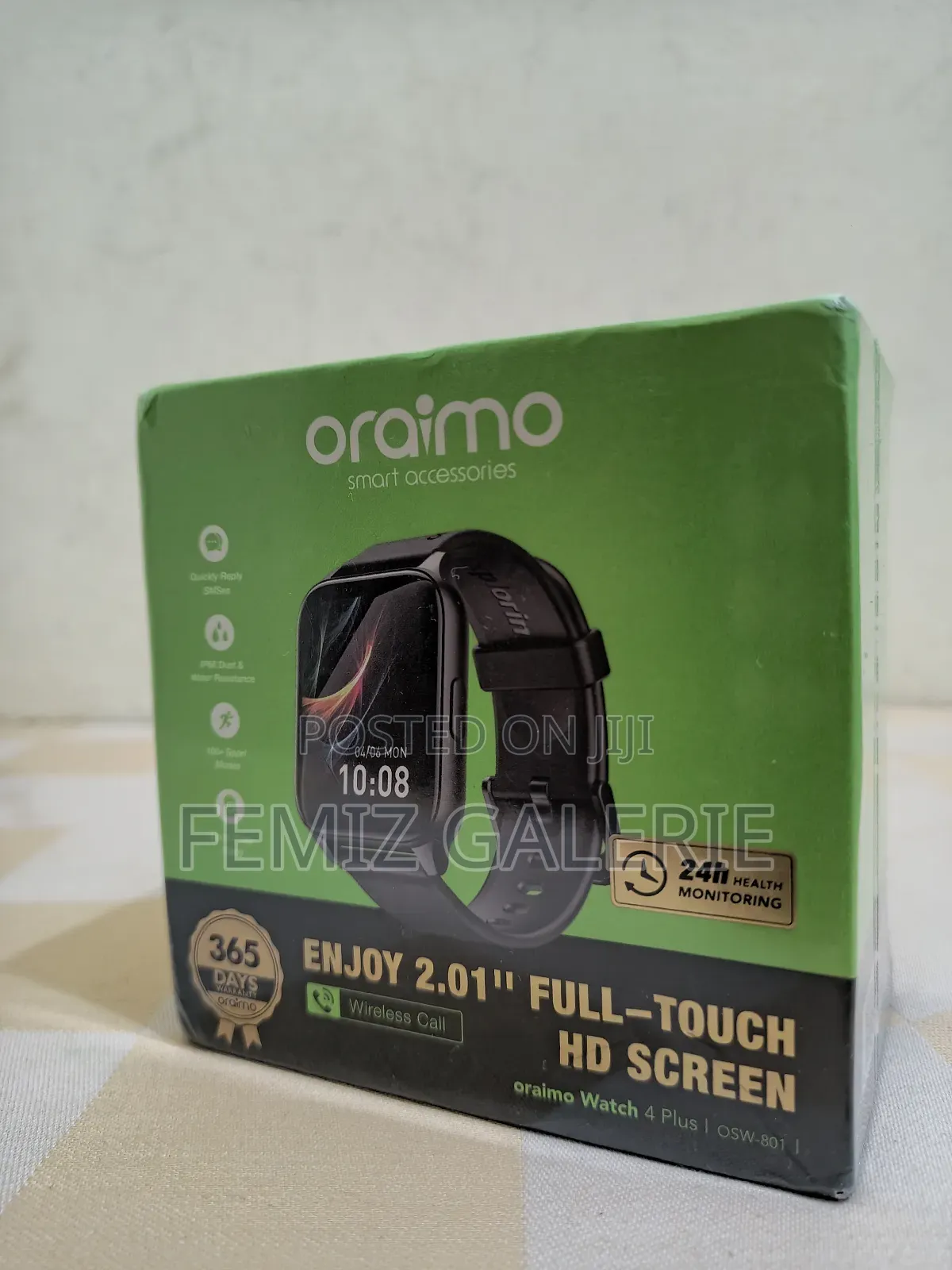 Oraimo Smart Watch 4 Plus 2.01" Hd Display