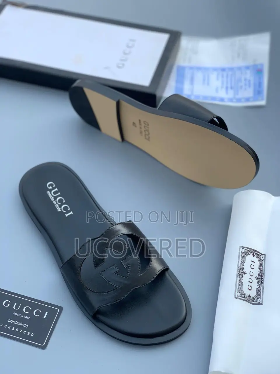 Gucci Real Leather Slippers